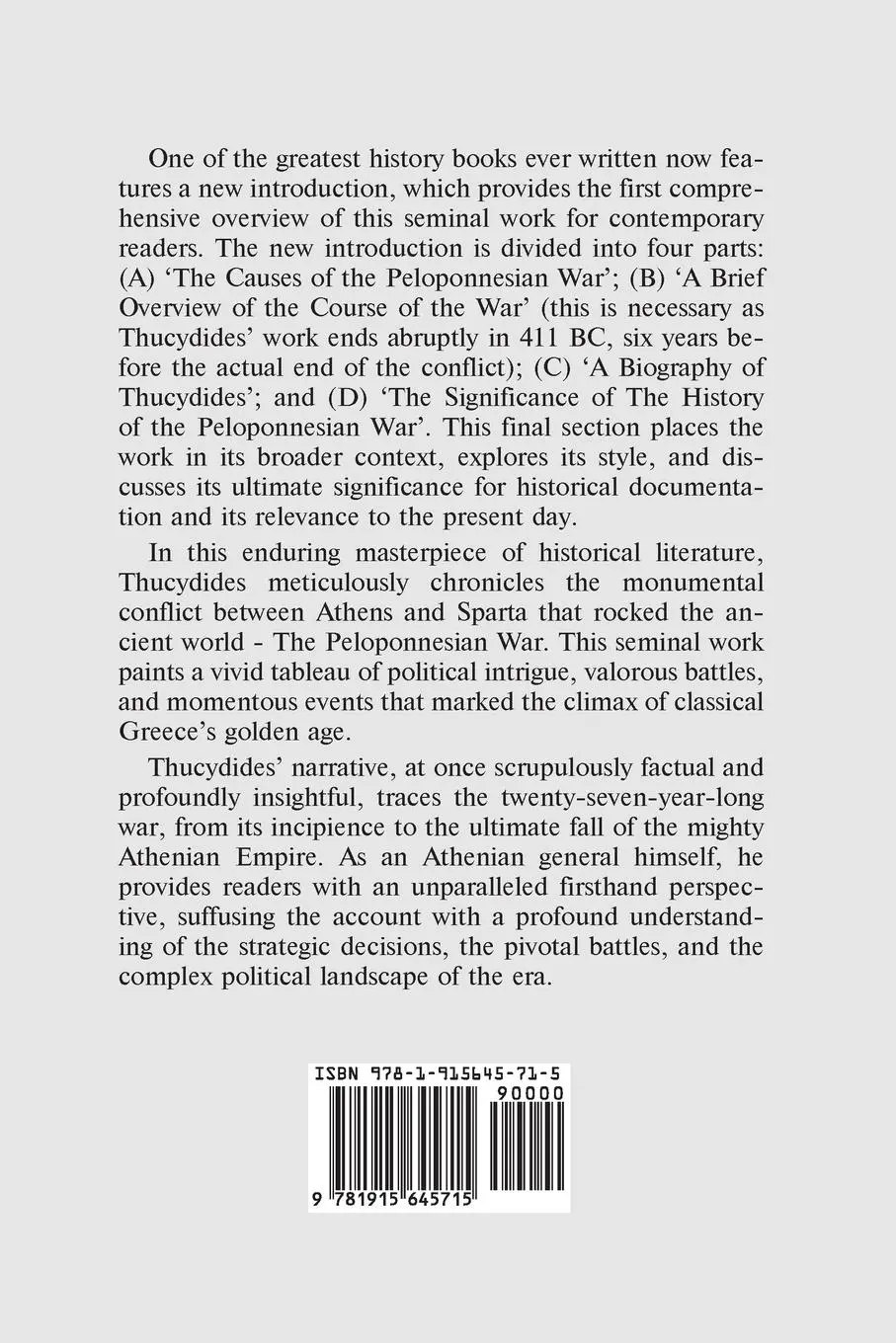 Rückseite: 9781915645715 | The History of the Peloponnesian War | Thucydides | Taschenbuch | 2023