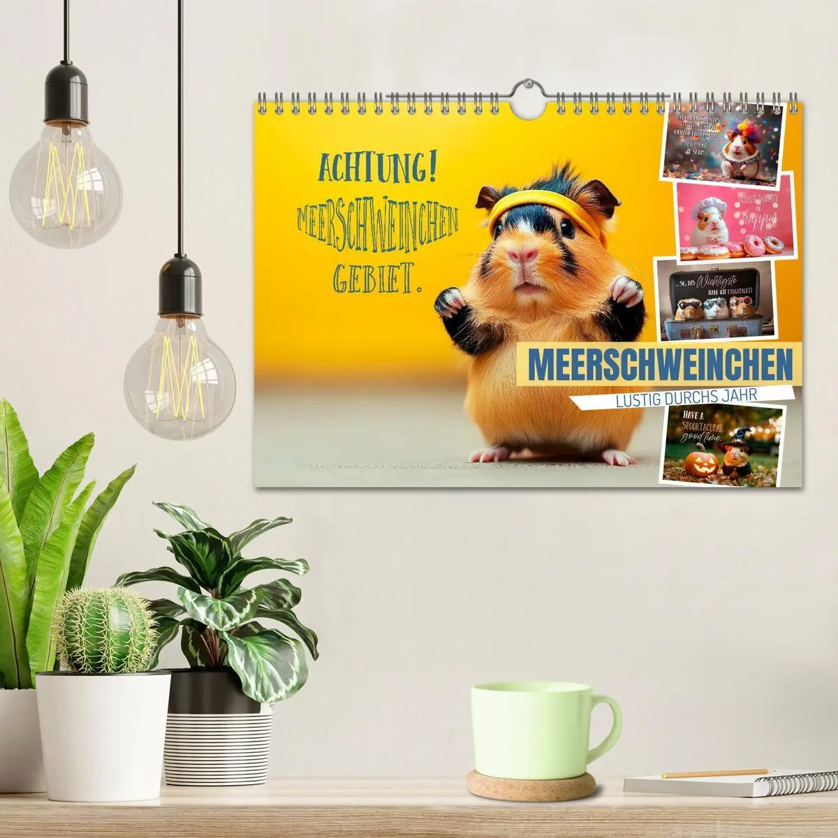 Bild: 9783516235715 | Meerschweinchen LUSTIG DURCHS JAHR (Wandkalender 2026 DIN A4 quer),...