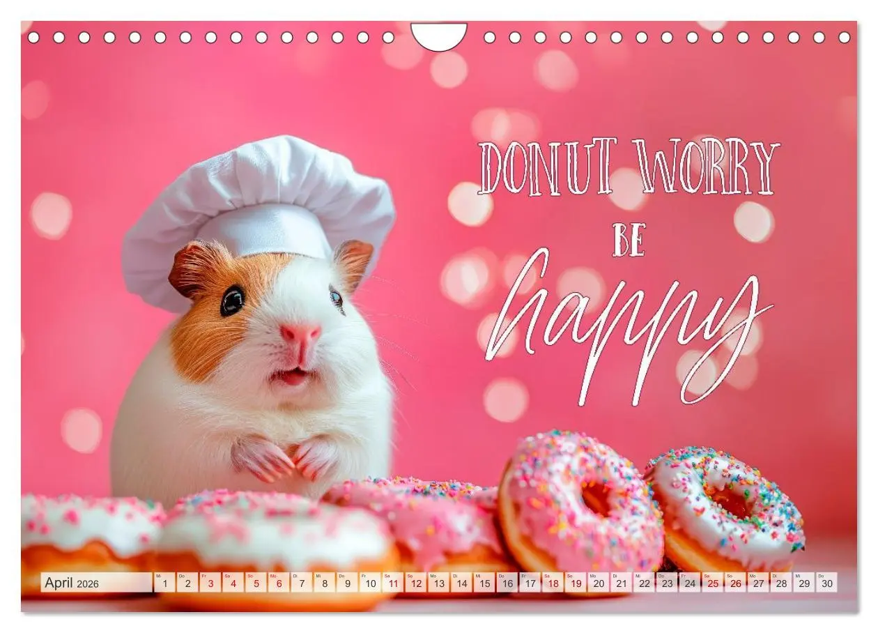 Bild: 9783516235715 | Meerschweinchen LUSTIG DURCHS JAHR (Wandkalender 2026 DIN A4 quer),...