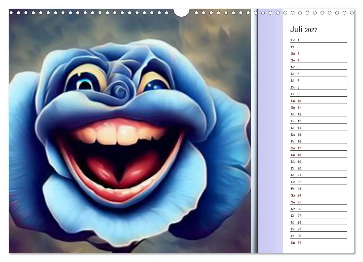 Bild: 9783569255715 | Crazy Blumen (Wandkalender 2027 DIN A3 quer), CALVENDO Monatskalender