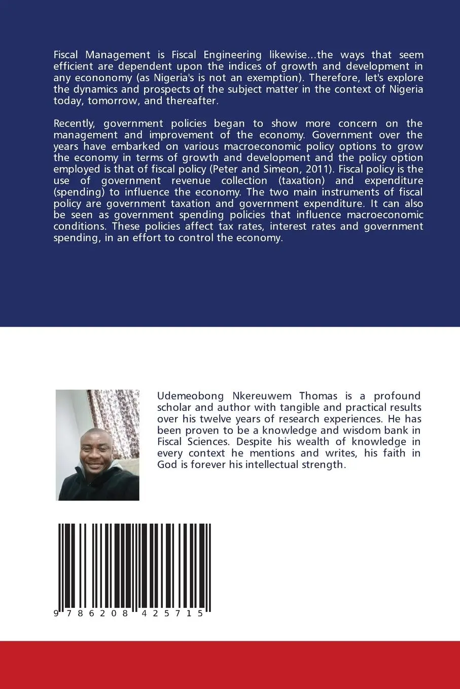 Rückseite: 9786208425715 | Fiscal Science and Manufacturing Sector in Nigeria | Thomas | Buch