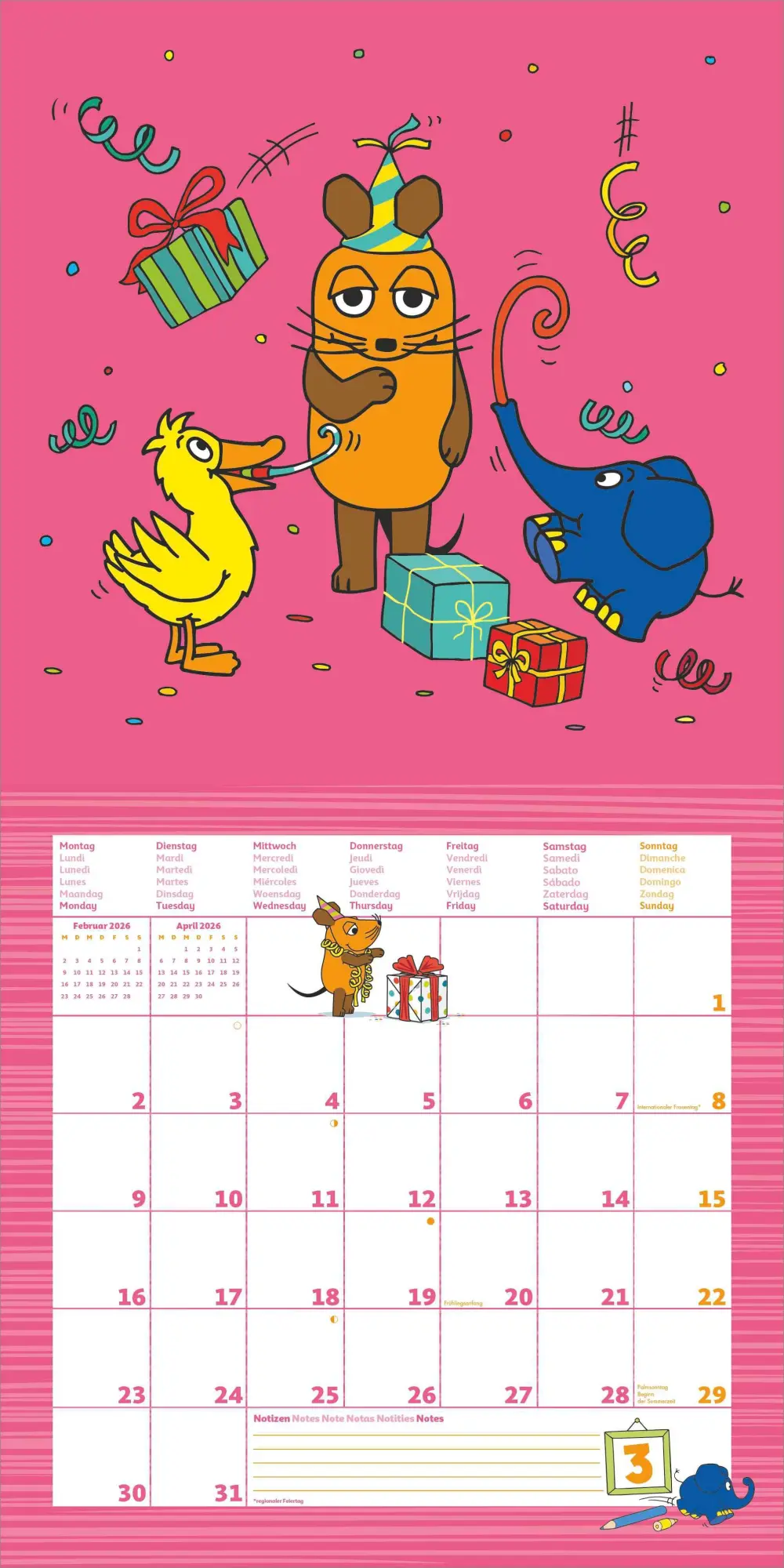 Bild: 4069095005815 | Die Maus 2026 - Broschürenkalender 30x30 cm (30x60 geöffnet) -...