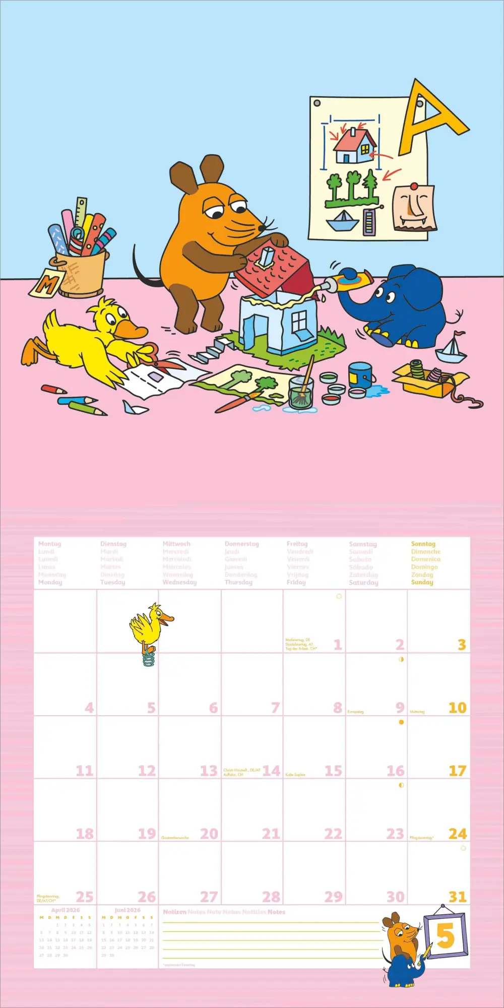 Bild: 4069095005815 | Die Maus 2026 - Broschürenkalender 30x30 cm (30x60 geöffnet) -...