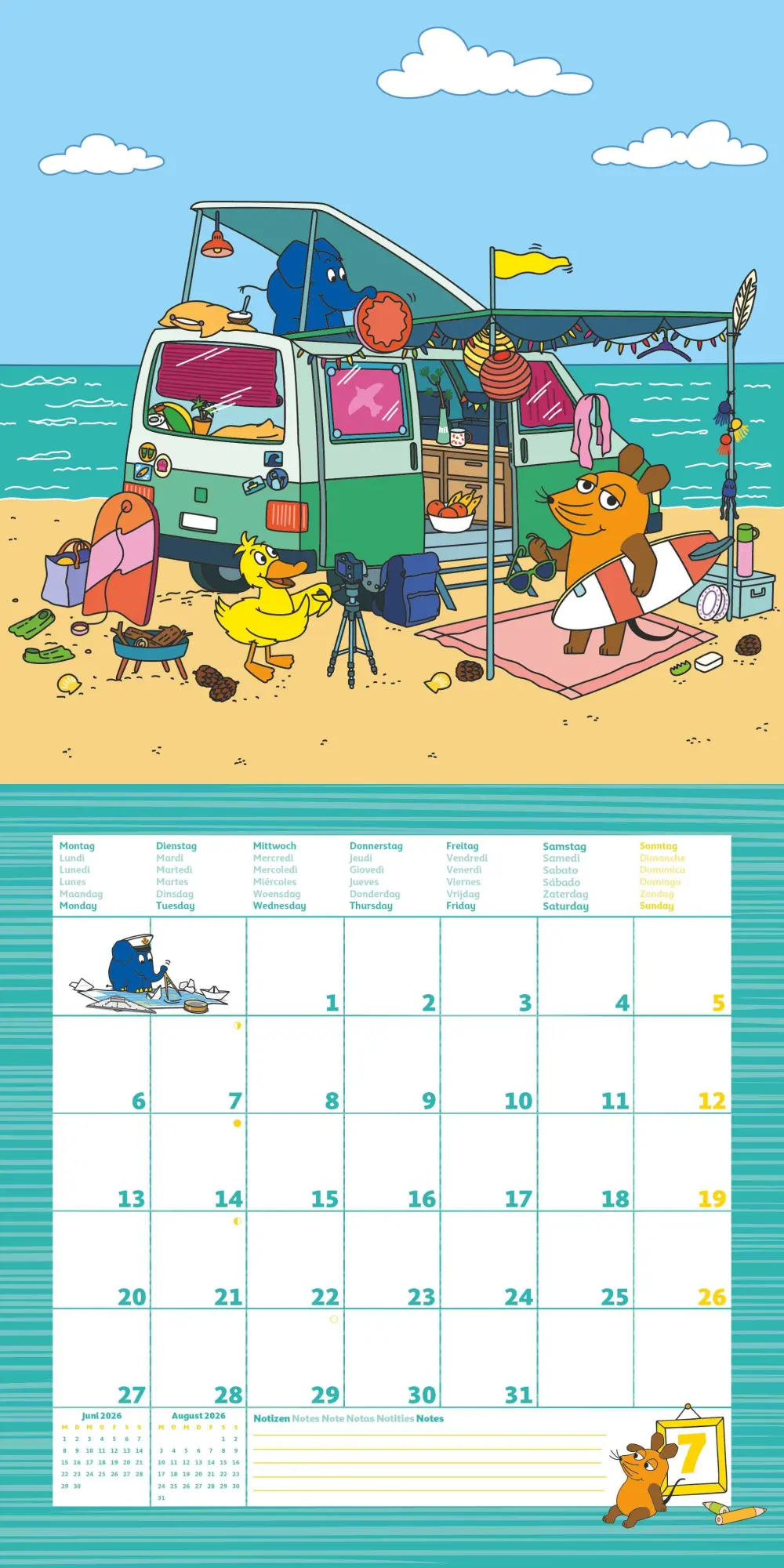 Bild: 4069095005815 | Die Maus 2026 - Broschürenkalender 30x30 cm (30x60 geöffnet) -...