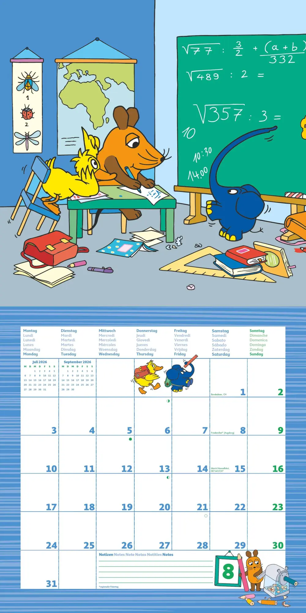 Bild: 4069095005815 | Die Maus 2026 - Broschürenkalender 30x30 cm (30x60 geöffnet) -...