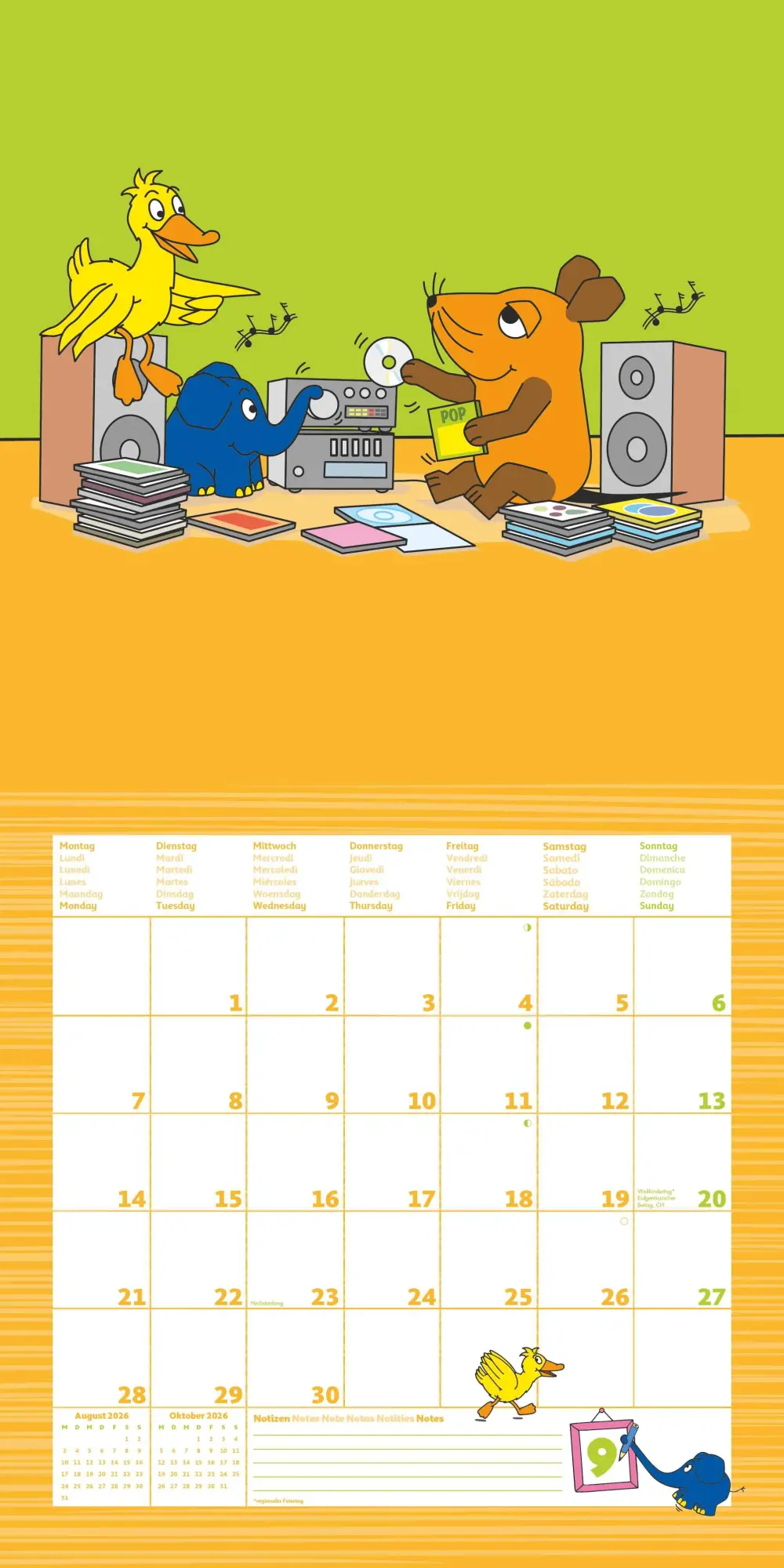 Bild: 4069095005815 | Die Maus 2026 - Broschürenkalender 30x30 cm (30x60 geöffnet) -...