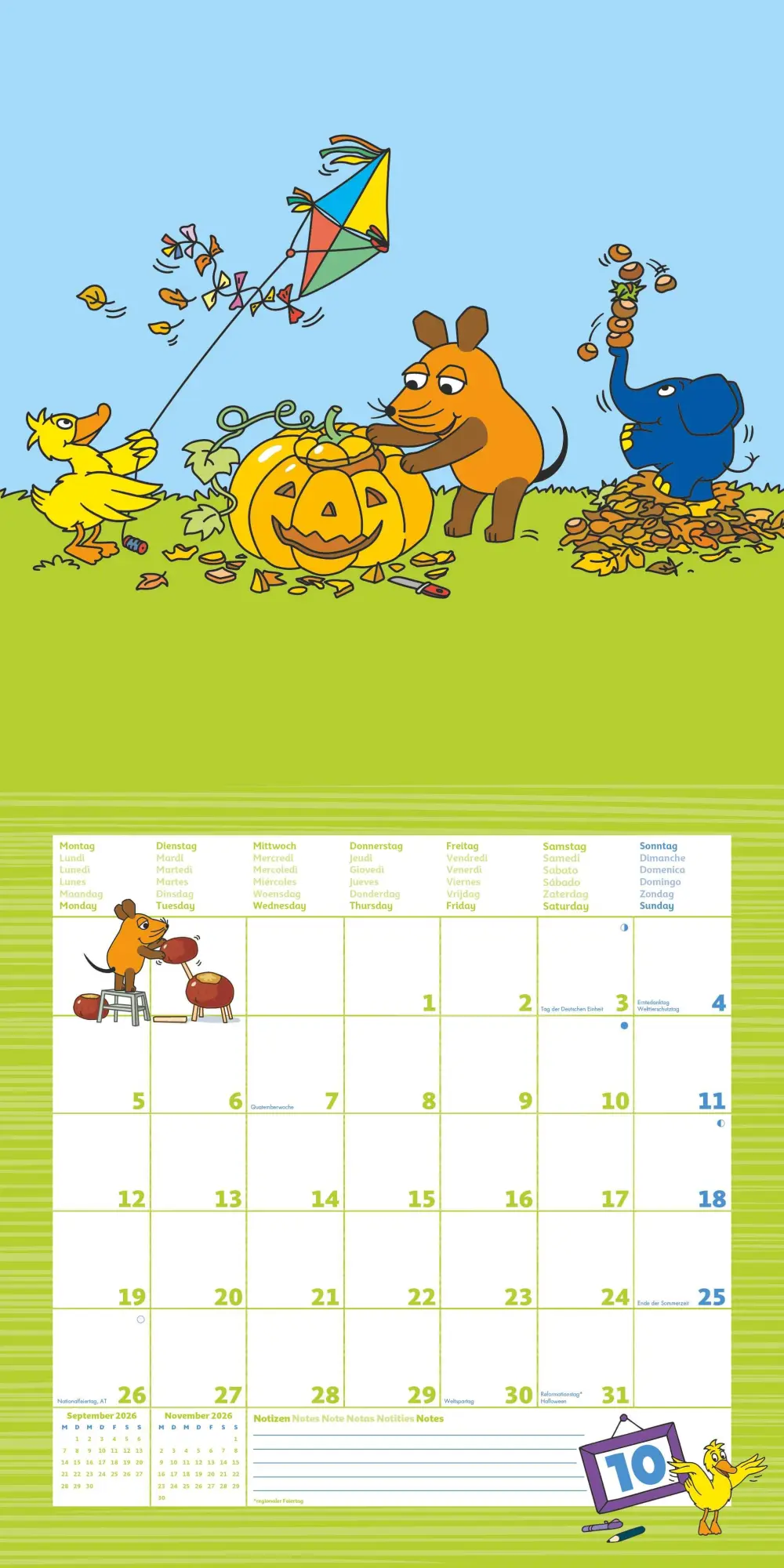 Bild: 4069095005815 | Die Maus 2026 - Broschürenkalender 30x30 cm (30x60 geöffnet) -...