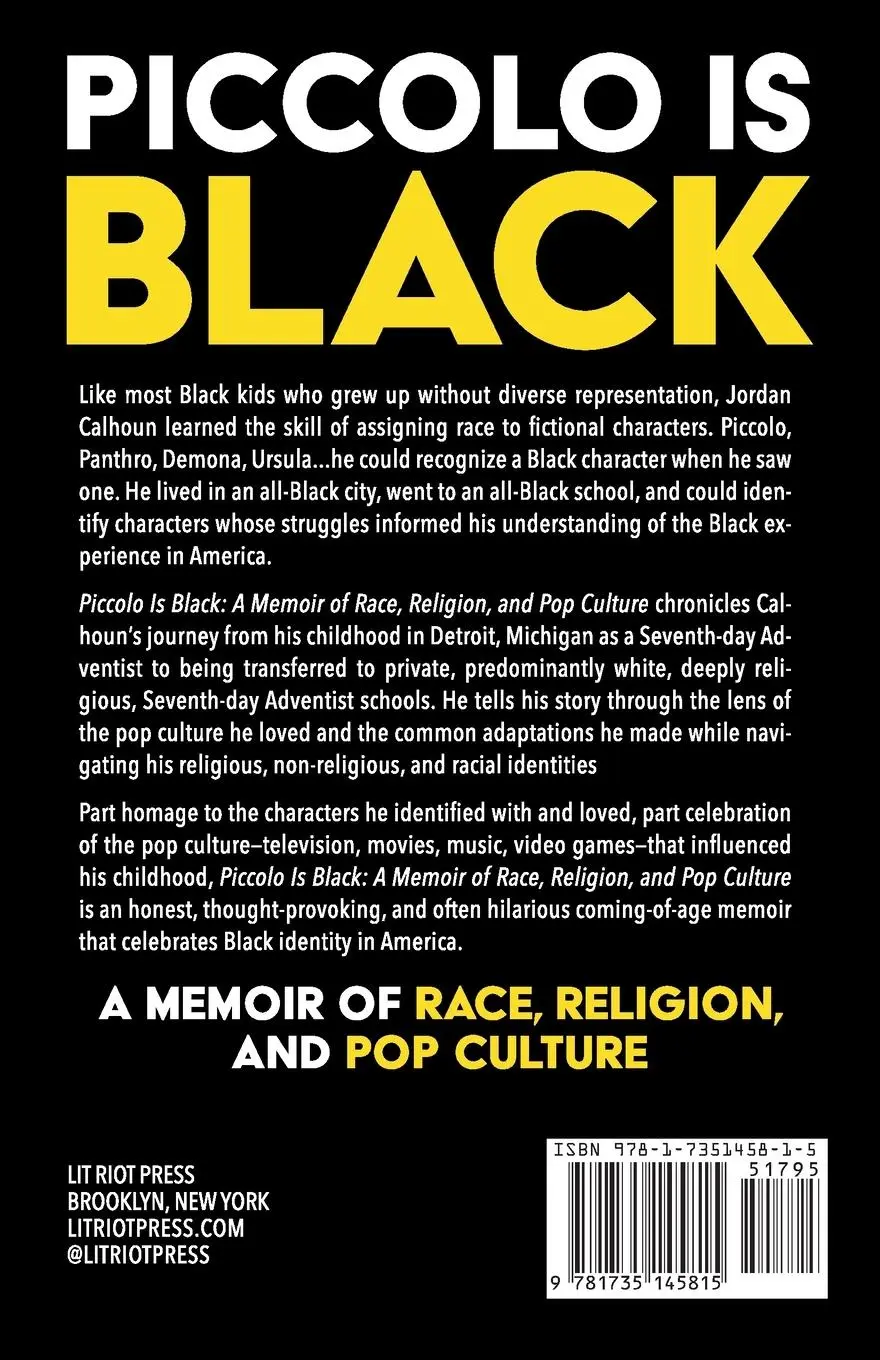 Rückseite: 9781735145815 | Piccolo Is Black | A Memoir of Race, Religion, and Pop Culture | Buch