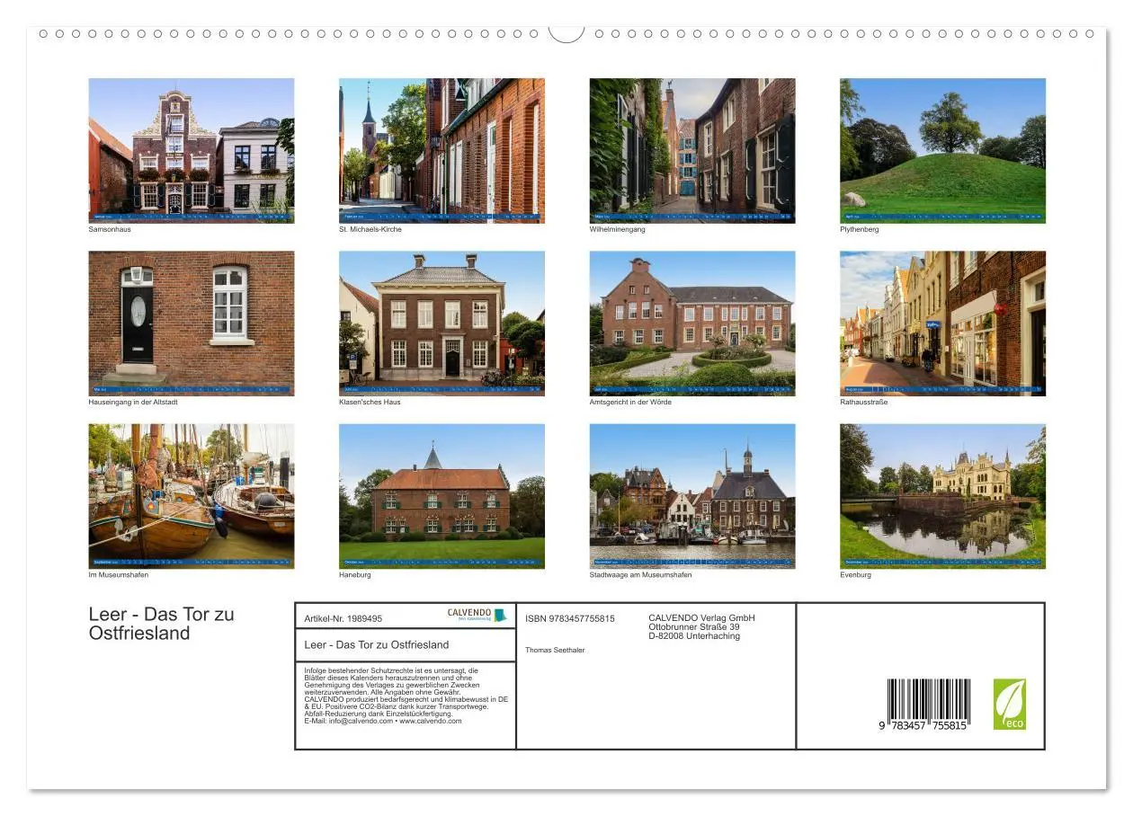 Bild: 9783457755815 | Leer - Das Tor zu Ostfriesland (hochwertiger Premium Wandkalender...
