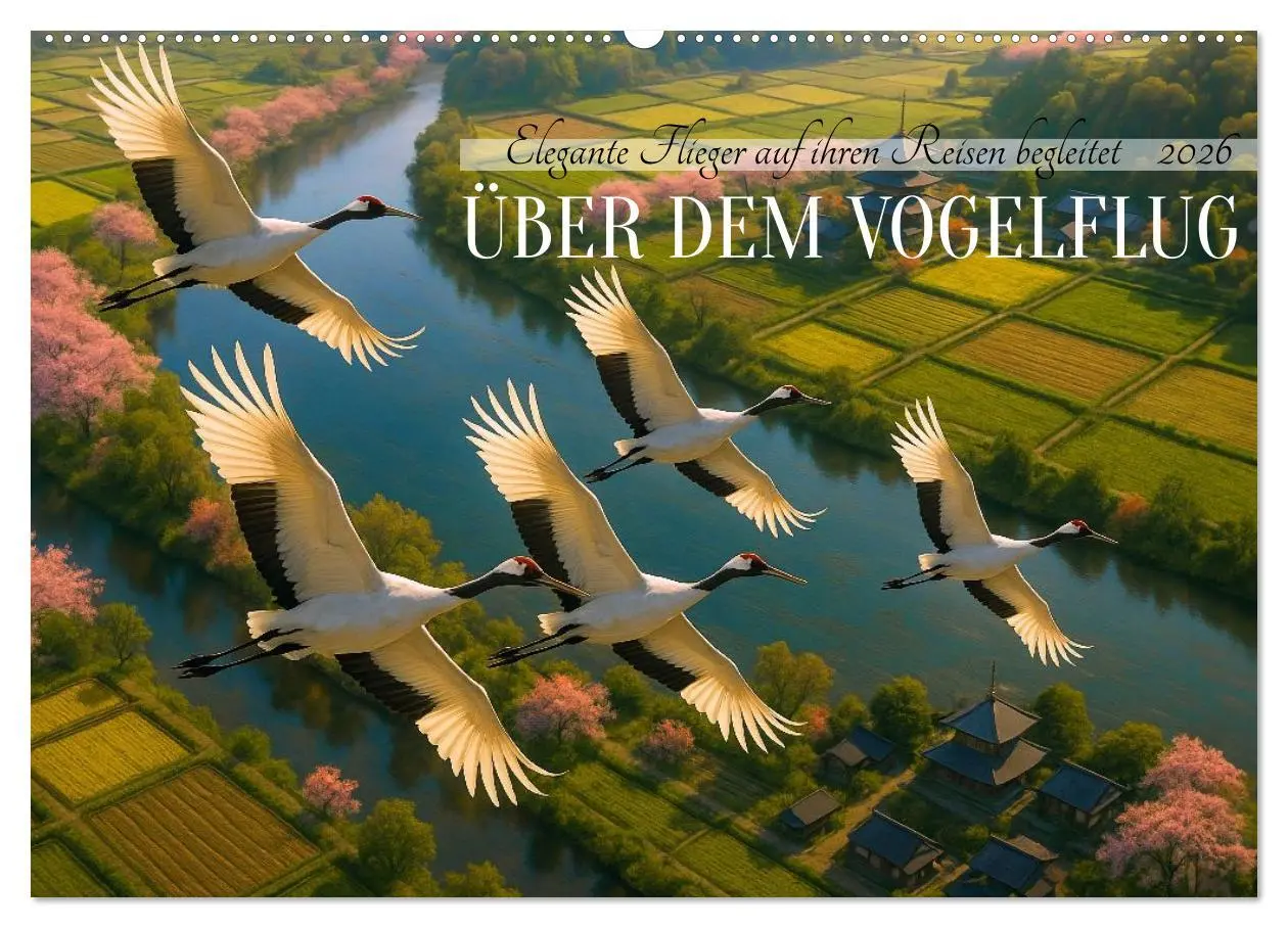 Cover: 9783516605815 | Über dem Vogelflug (Wandkalender 2026 DIN A2 quer), CALVENDO...
