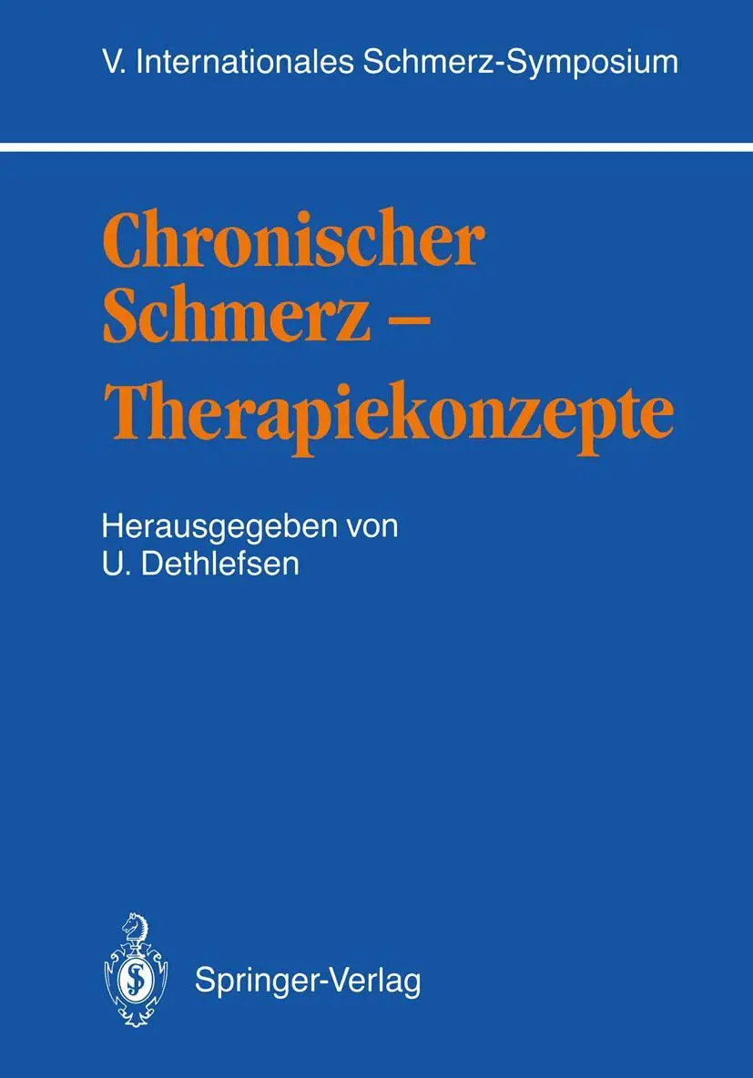 Cover: 9783540505815 | Chronischer Schmerz - Therapiekonzepte | Uwe Dethlefsen | Taschenbuch