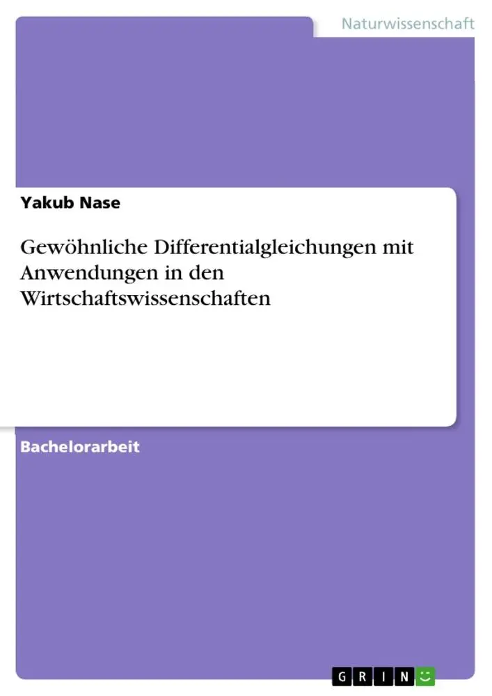 Cover: 9783656435815 | Gewöhnliche Differentialgleichungen mit Anwendungen in den...