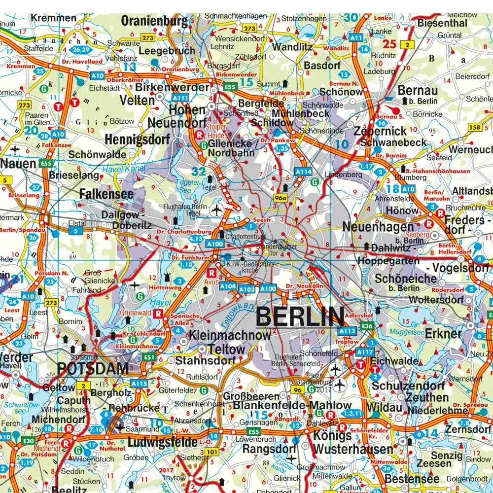 Bild: 9783707915815 | Deutschland Ost 1 : 500 000 Autokarte | (Land-)Karte | Deutsch | 2015