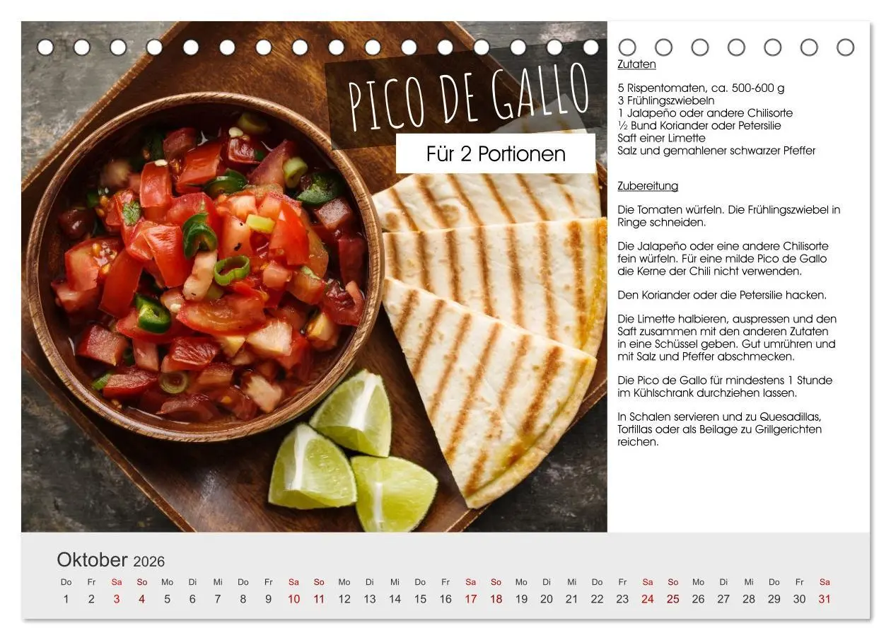 Bild: 9783457295915 | Vegetarisch - leicht und lecker (Tischkalender 2026 DIN A5 quer),...