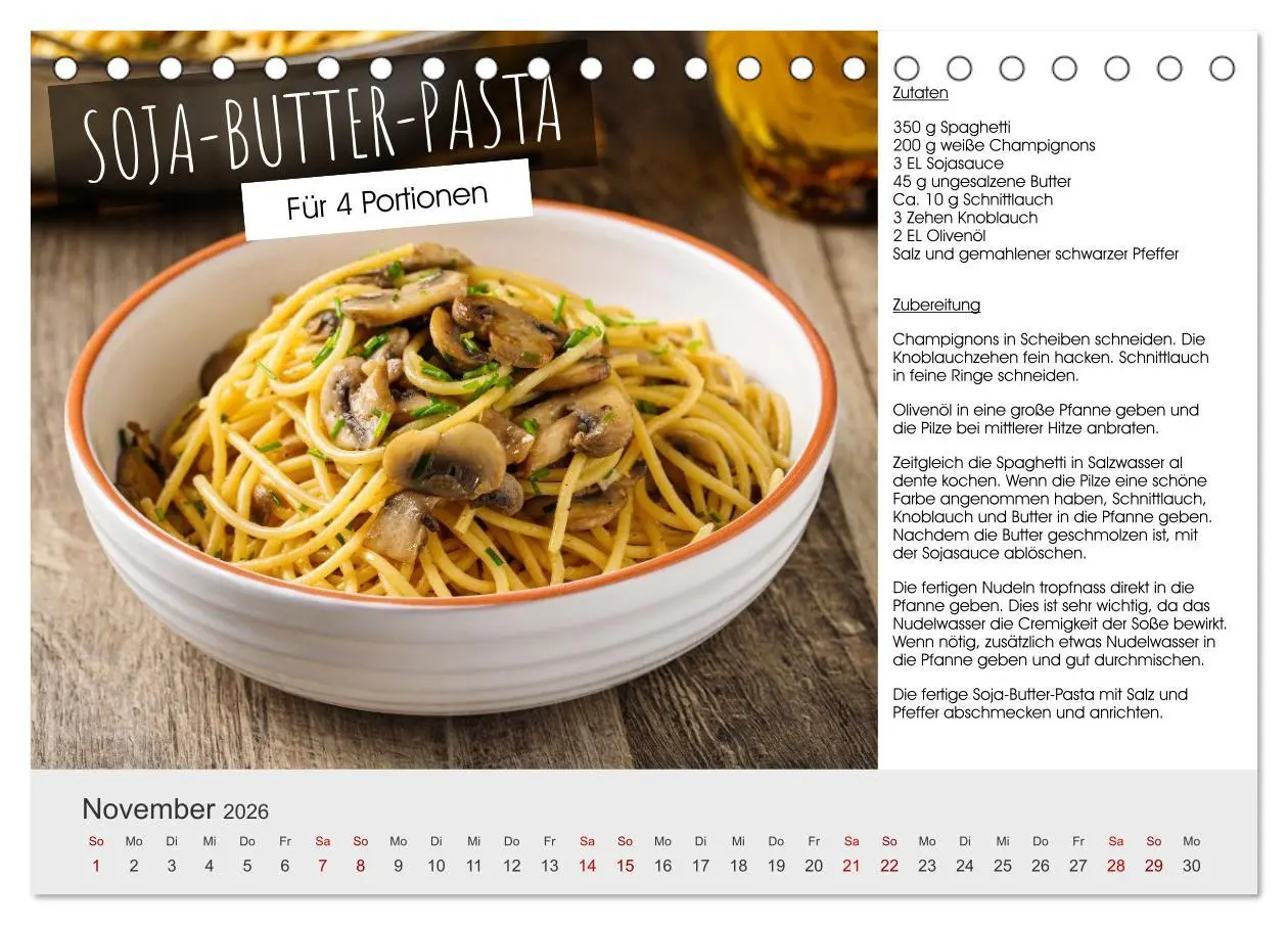 Bild: 9783457295915 | Vegetarisch - leicht und lecker (Tischkalender 2026 DIN A5 quer),...