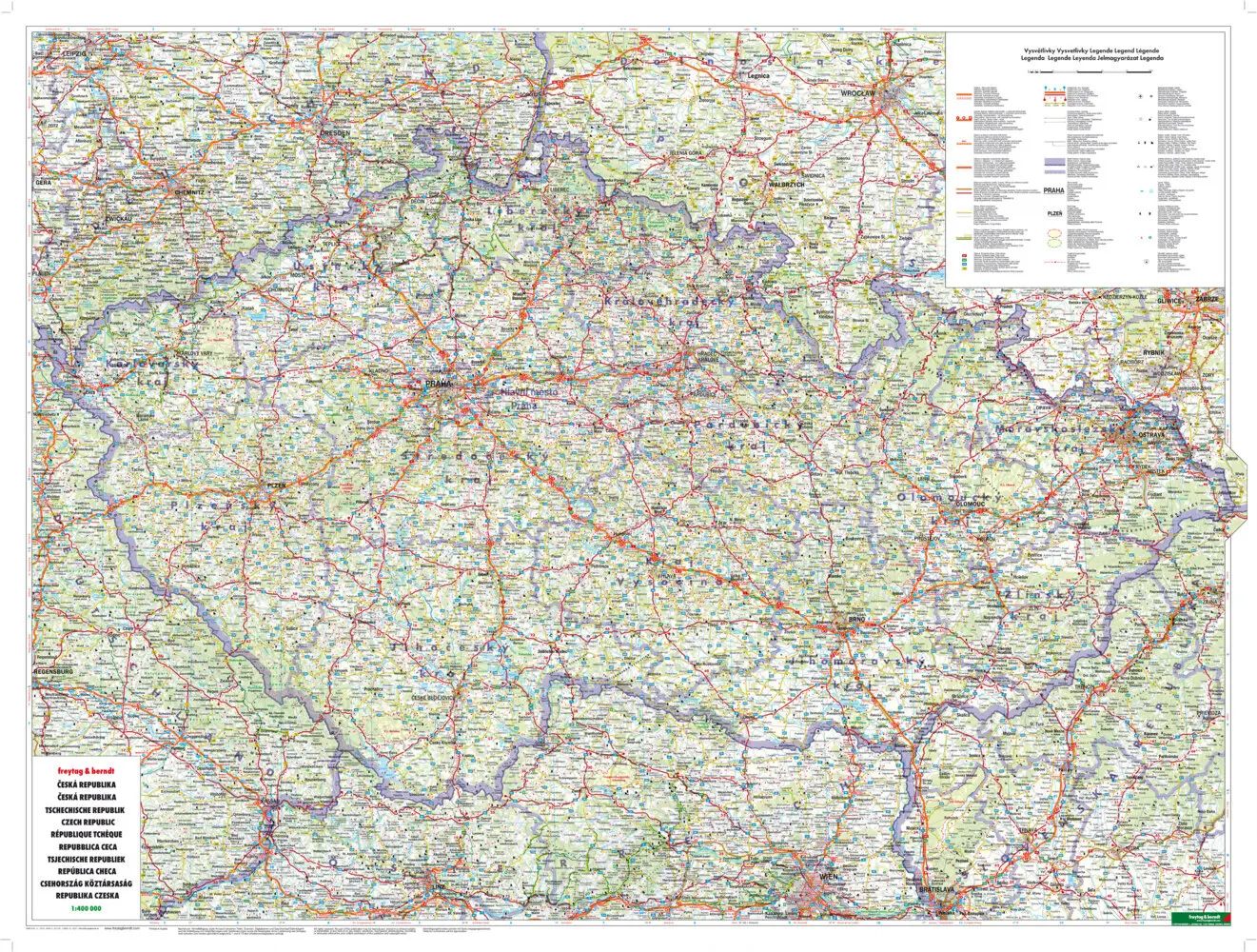 Bild: 9783707905915 | Tschechische Republik, Autokarte 1:400.000. Ceská republika /...