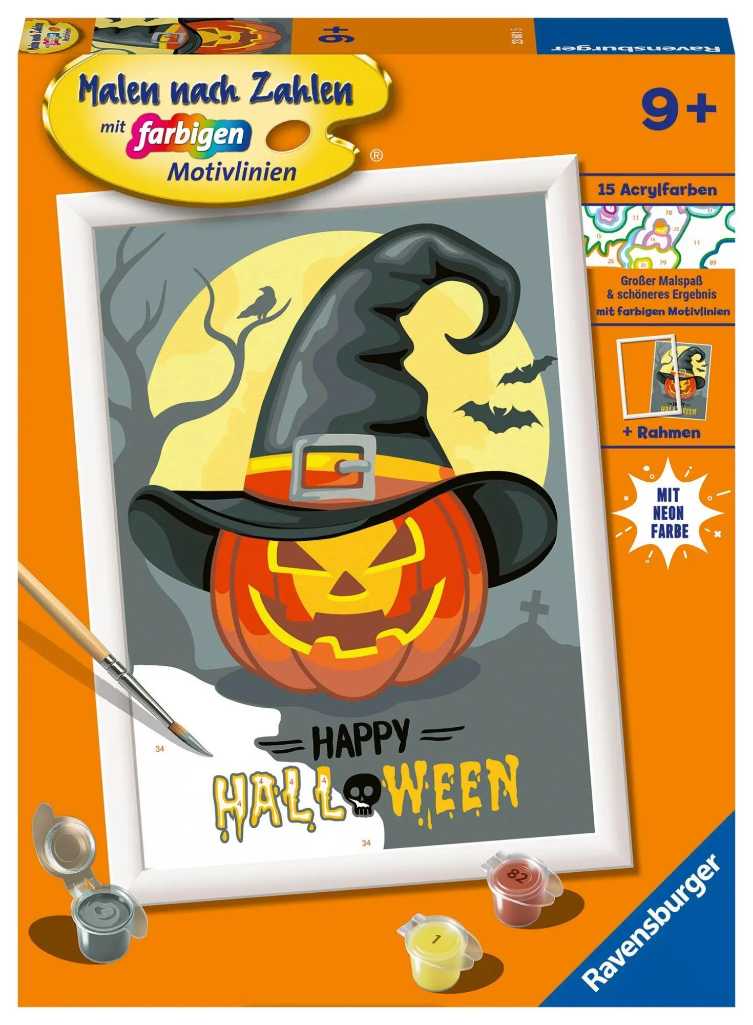 Malen nach Zahlen RAVENSBURGER Happy Halloween bunt Malvorlagen Kinder Made in Europe