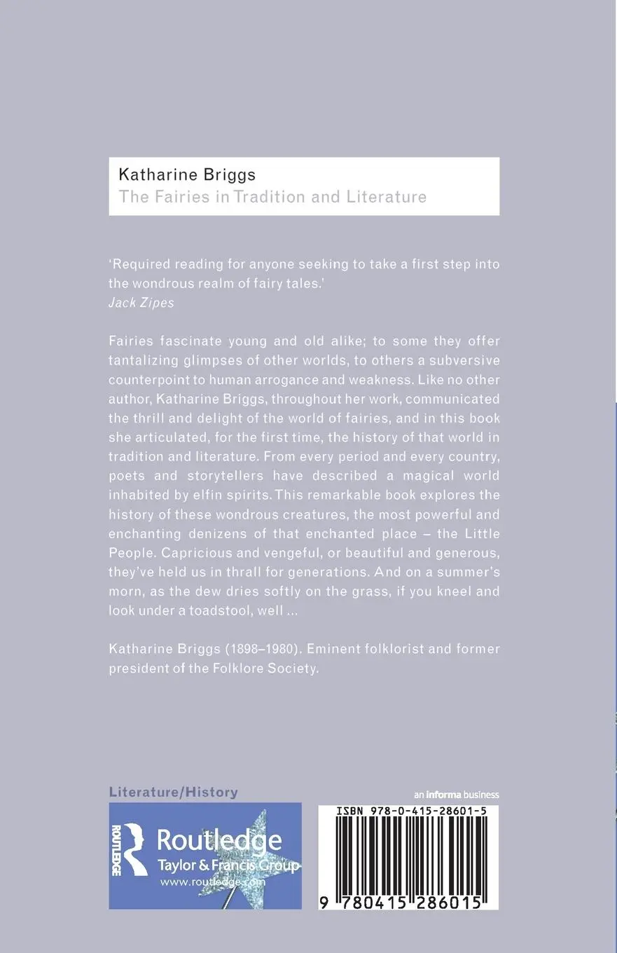 Rückseite: 9780415286015 | The Fairies in Tradition and Literature | Katharine Briggs | Buch