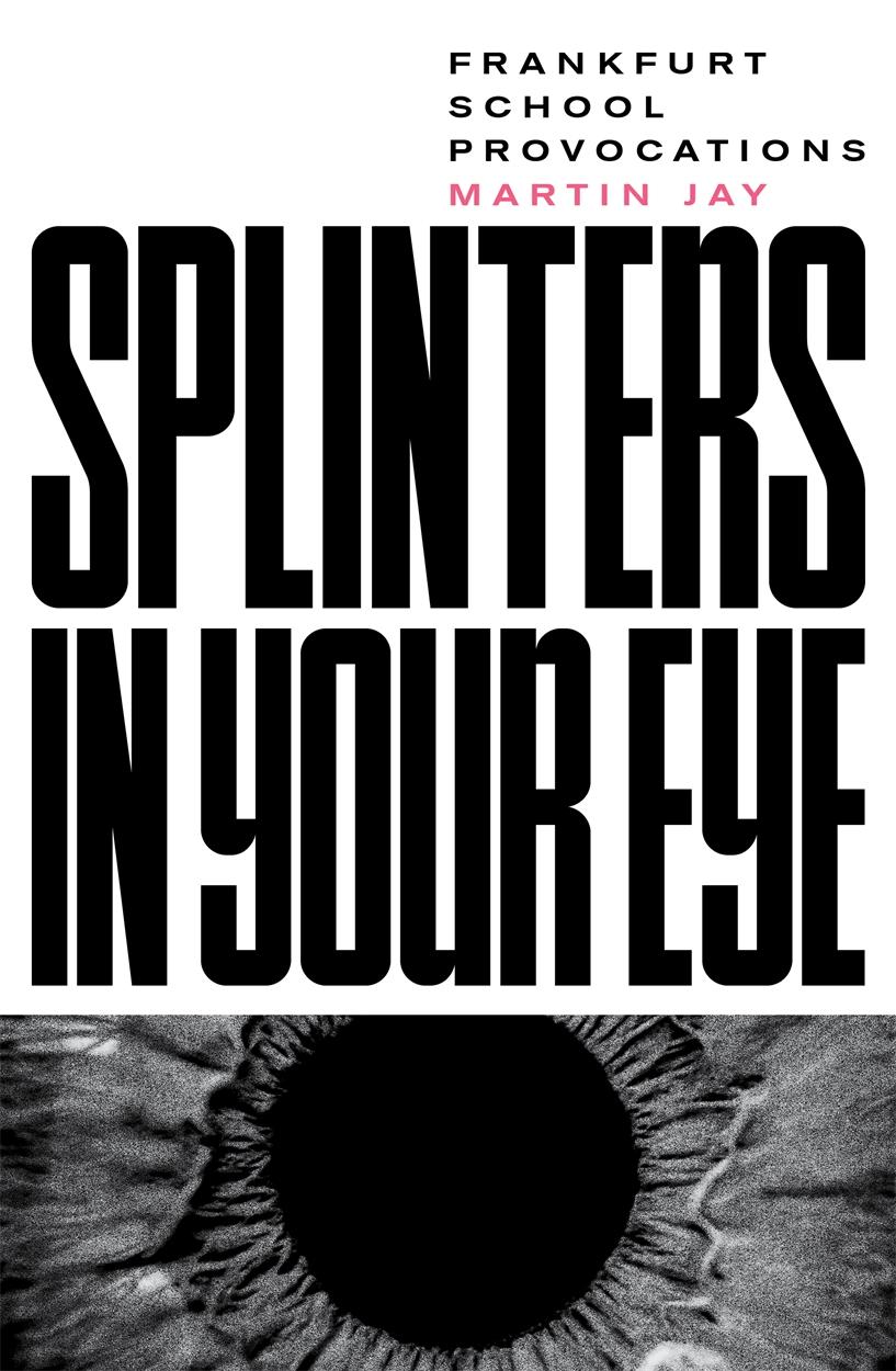 Cover: 9781788736015 | Splinters in Your Eye: Essays on the Frankfurt School | Martin Jay