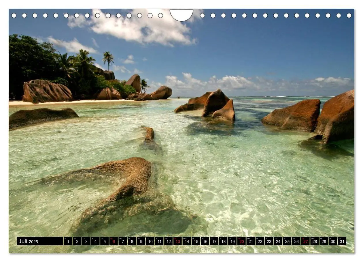 Bild: 9783435786015 | Seychellen (Wandkalender 2025 DIN A4 quer), CALVENDO Monatskalender