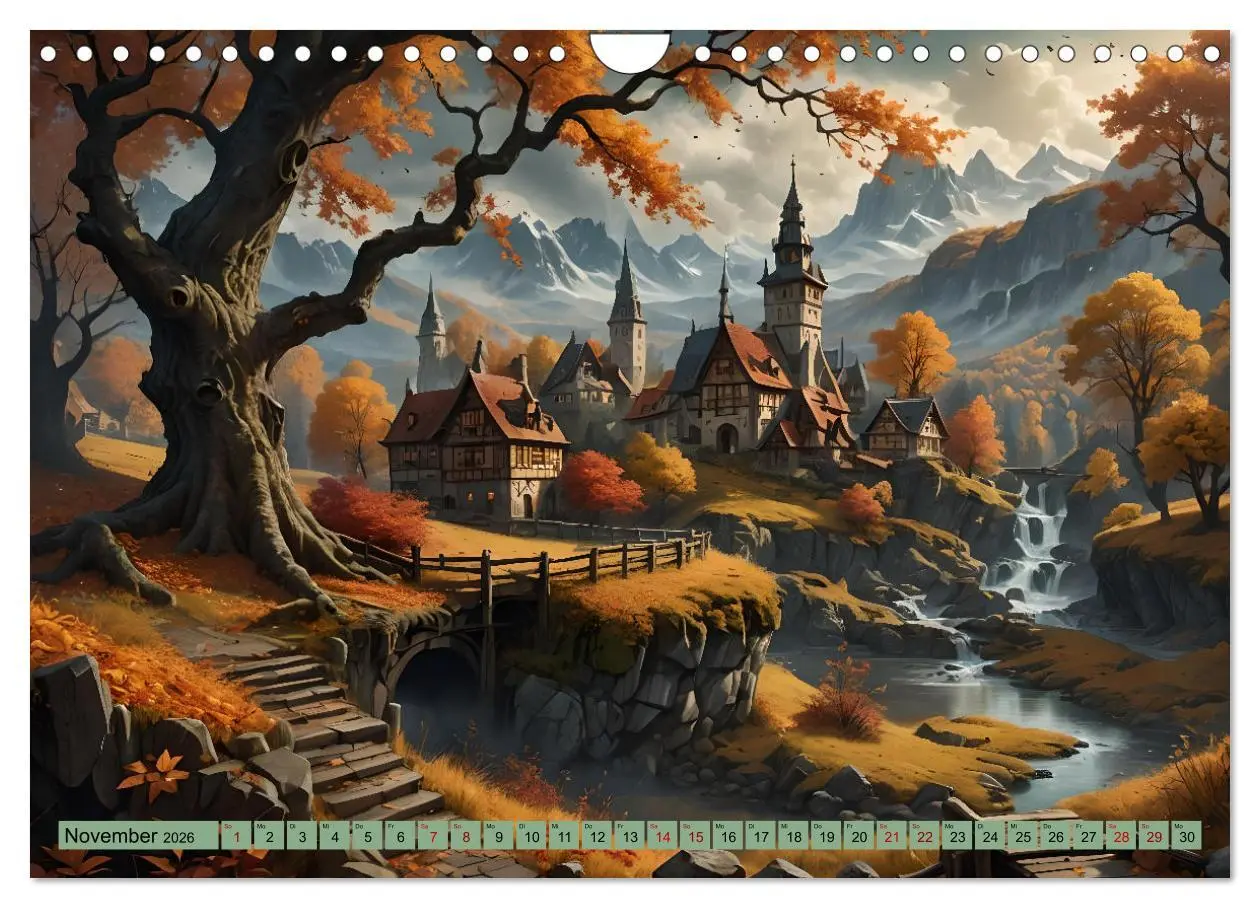 Bild: 9783457326015 | Mittelalterliche Städte und Burgen (Wandkalender 2026 DIN A4 quer),...