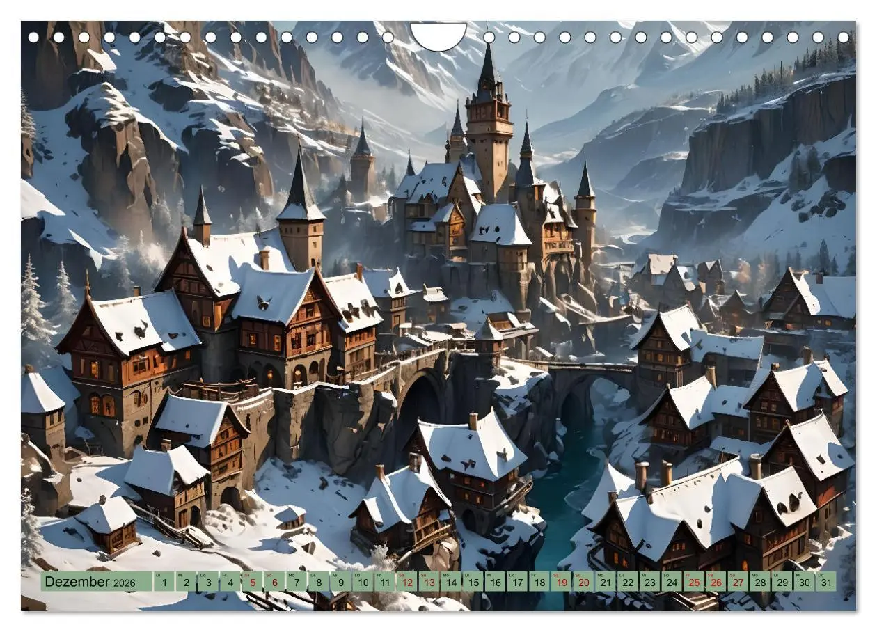 Bild: 9783457326015 | Mittelalterliche Städte und Burgen (Wandkalender 2026 DIN A4 quer),...