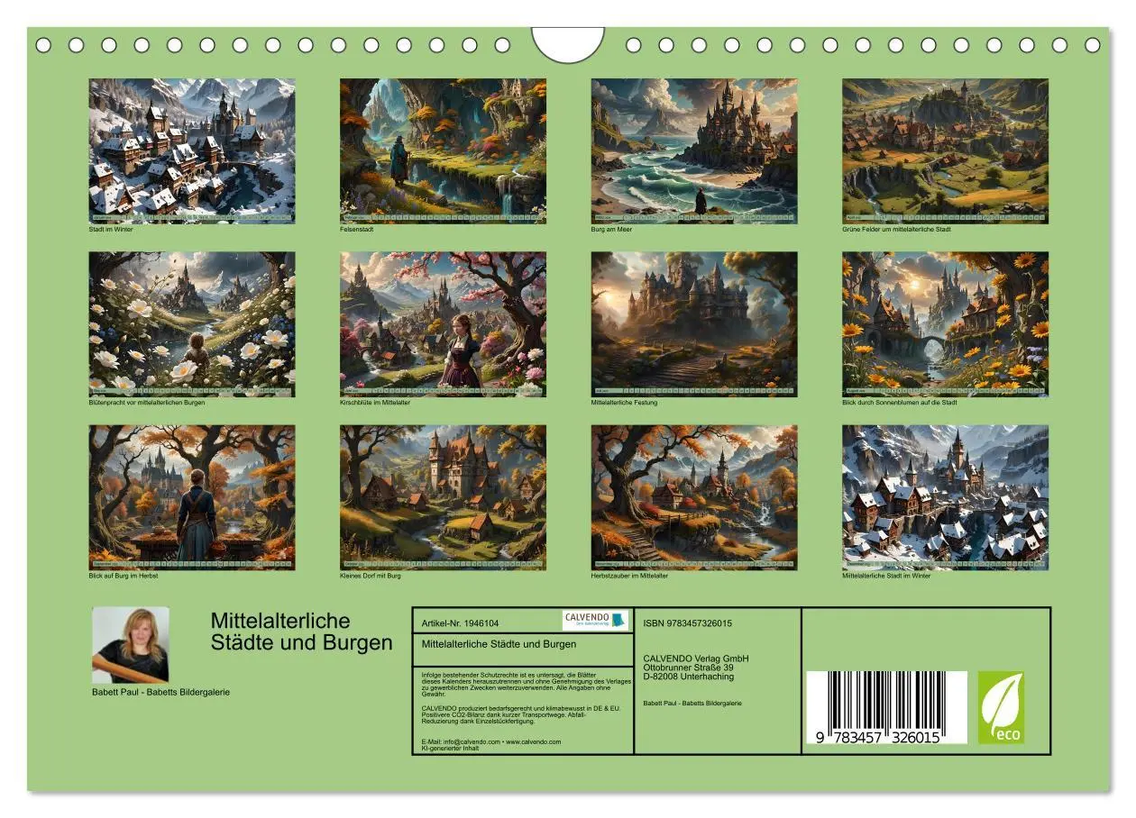 Bild: 9783457326015 | Mittelalterliche Städte und Burgen (Wandkalender 2026 DIN A4 quer),...