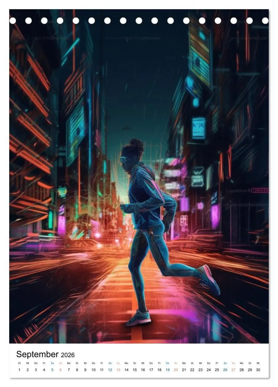 Bild: 9783516656015 | Laufkunst. (Tischkalender 2026 DIN A5 hoch), CALVENDO Monatskalender