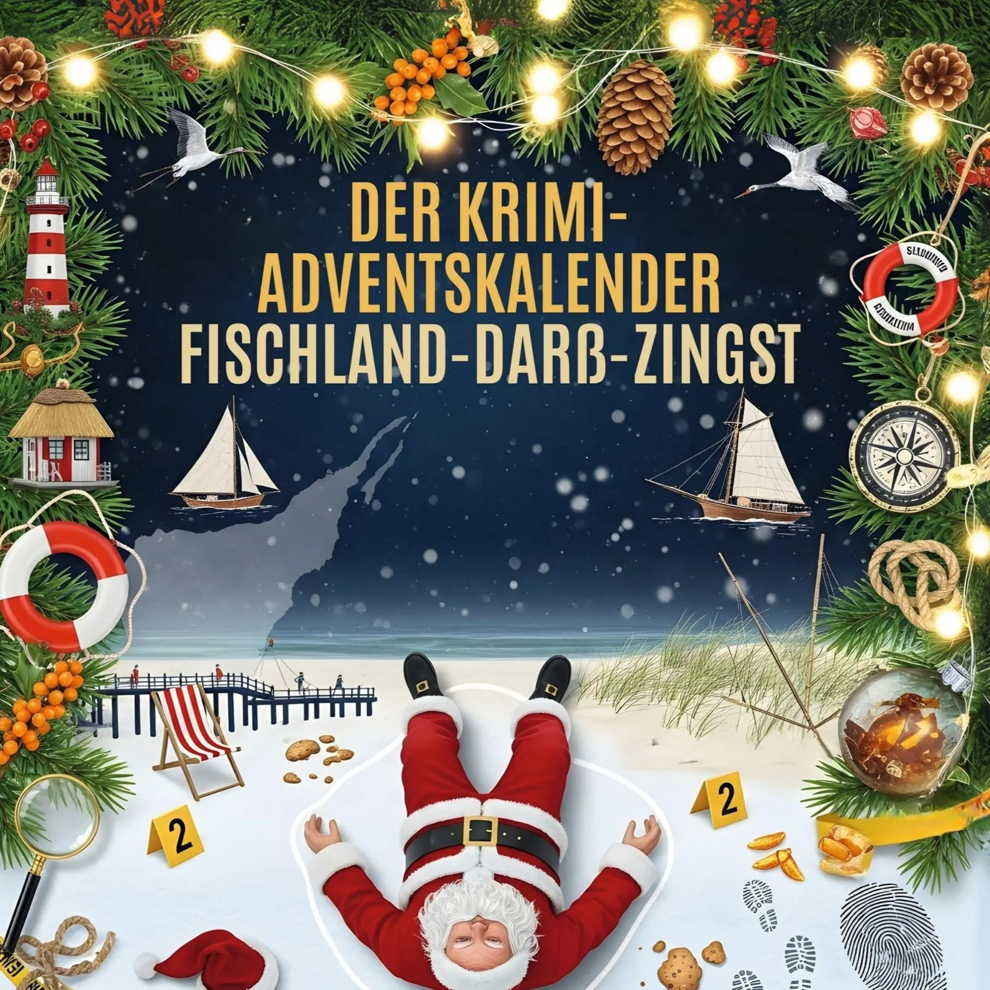 Cover: 9783695306015 | Der Krimi-Adventskalender Fischland-Darß-Zingst | Leah Lange | Buch