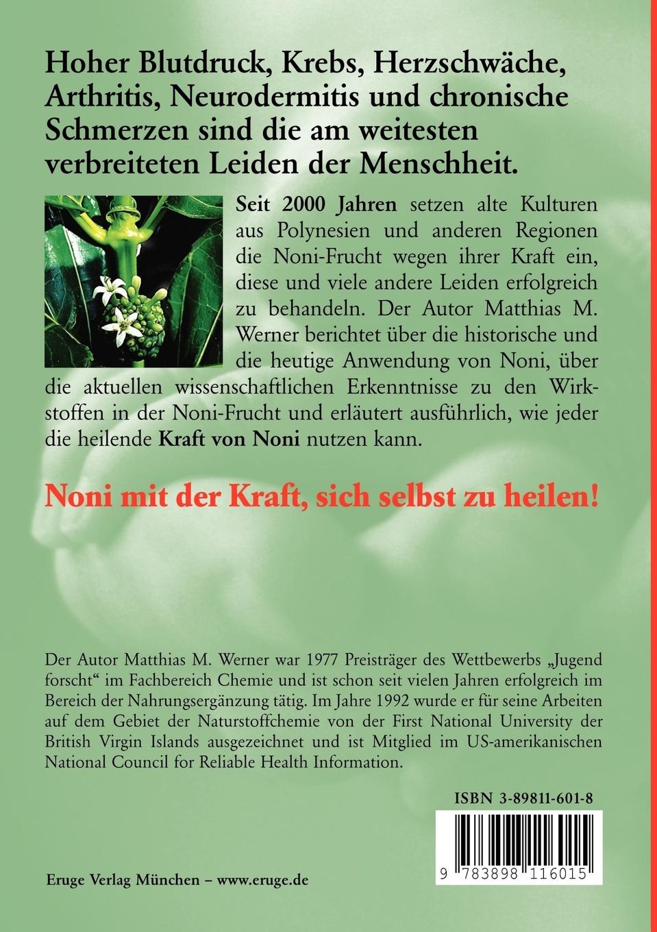 Rückseite: 9783898116015 | Noni. Das Handbuch für Anwender, Ärzte und Heilpraktiker | Werner
