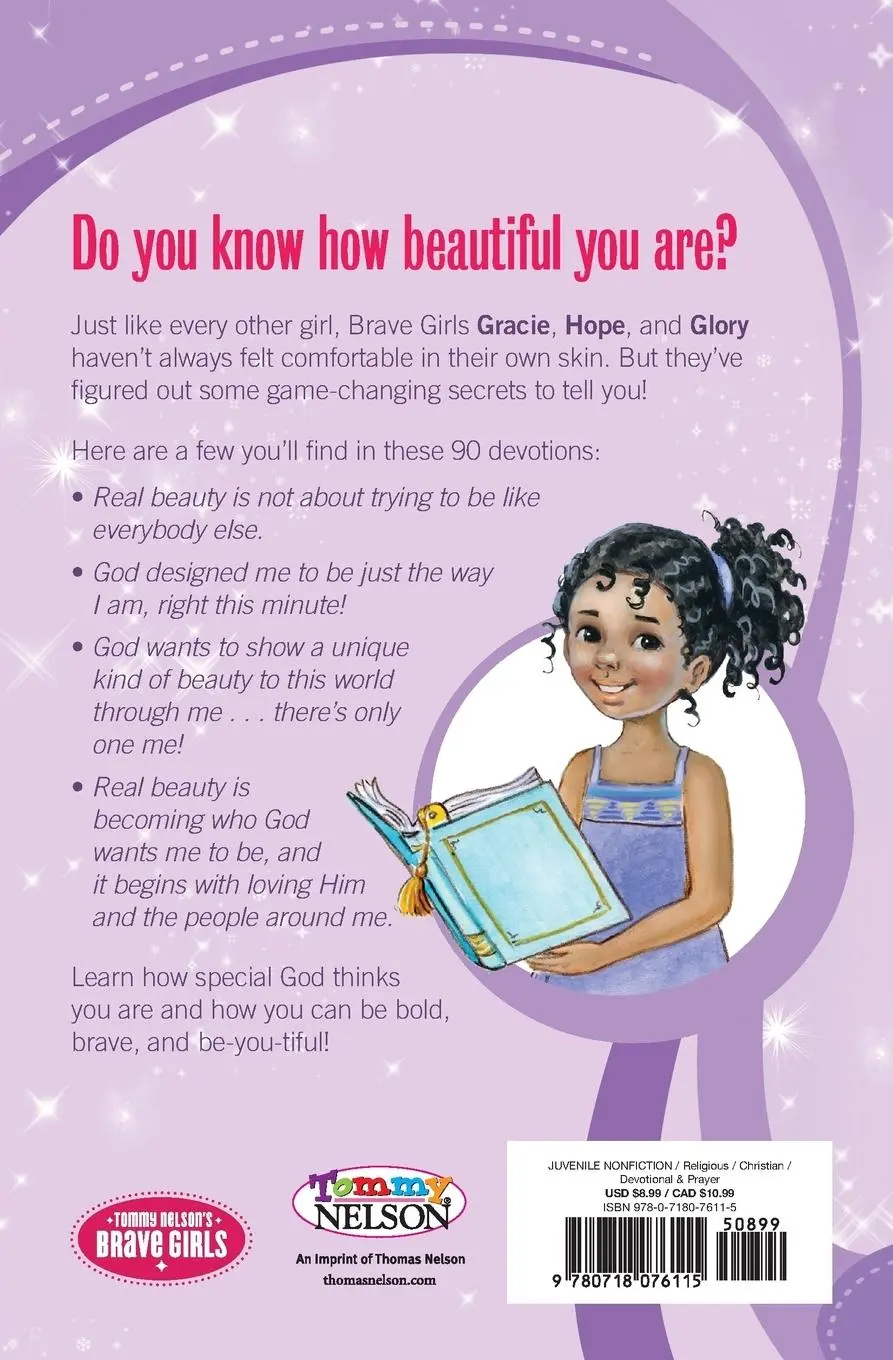 Rückseite: 9780718076115 | Brave Girls | Beautiful You: A 90-Day Devotional | Jennifer Gerelds