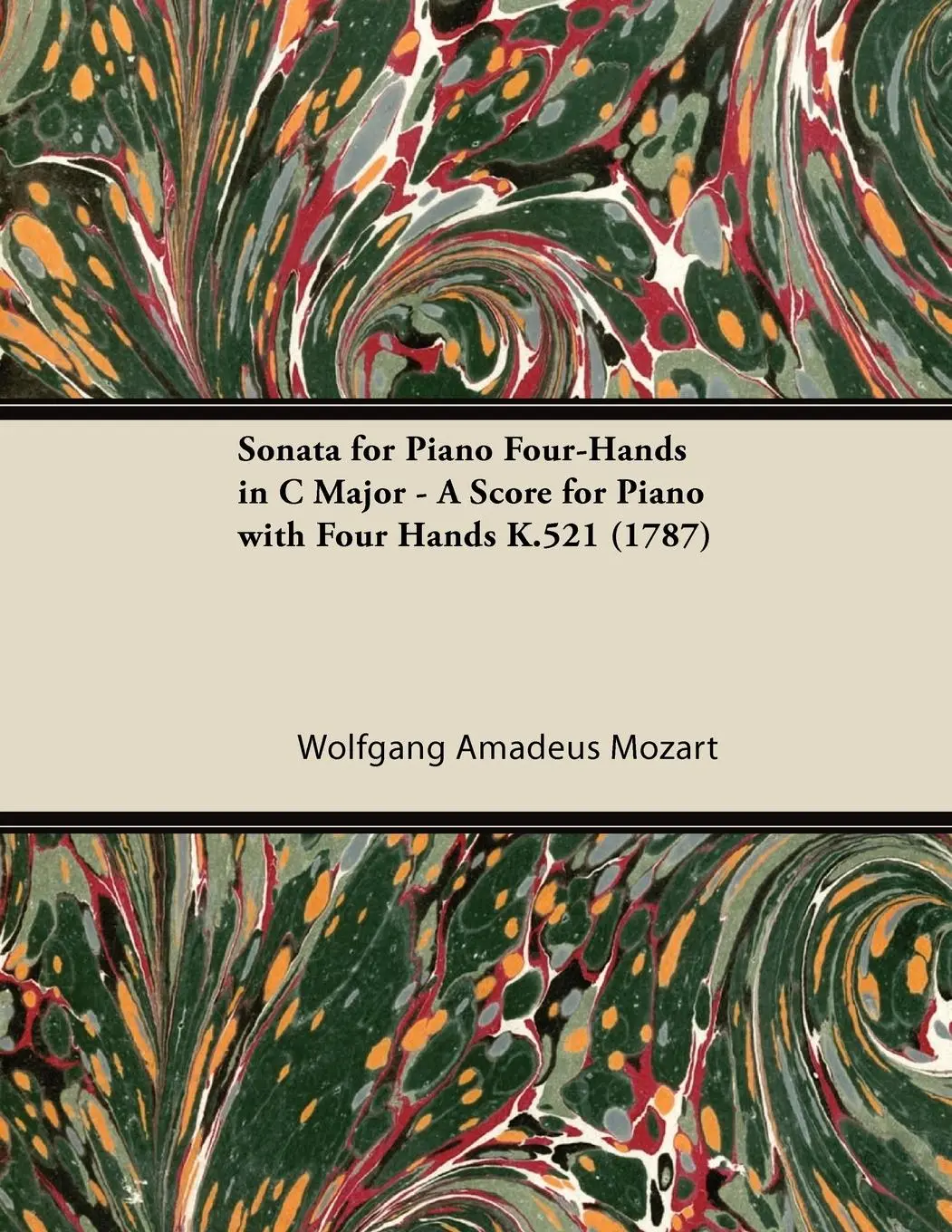 Cover: 9781447476115 | Sonata for Piano Four-Hands in C Major - A Score for Piano with...
