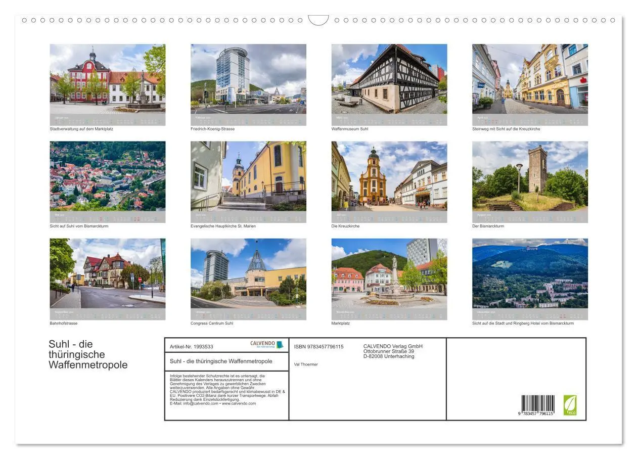Bild: 9783457796115 | Suhl - die thüringische Waffenmetropole (Wandkalender 2026 DIN A2...
