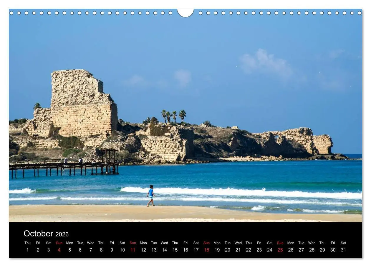 Bild: 9783516576115 | Monuments of Israel 2026 (Wall Calendar 2026 DIN A3 landscape),...