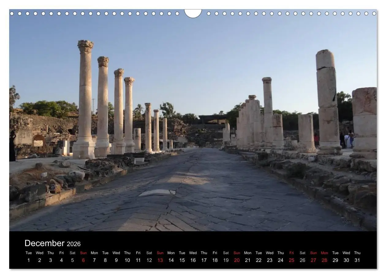 Bild: 9783516576115 | Monuments of Israel 2026 (Wall Calendar 2026 DIN A3 landscape),...