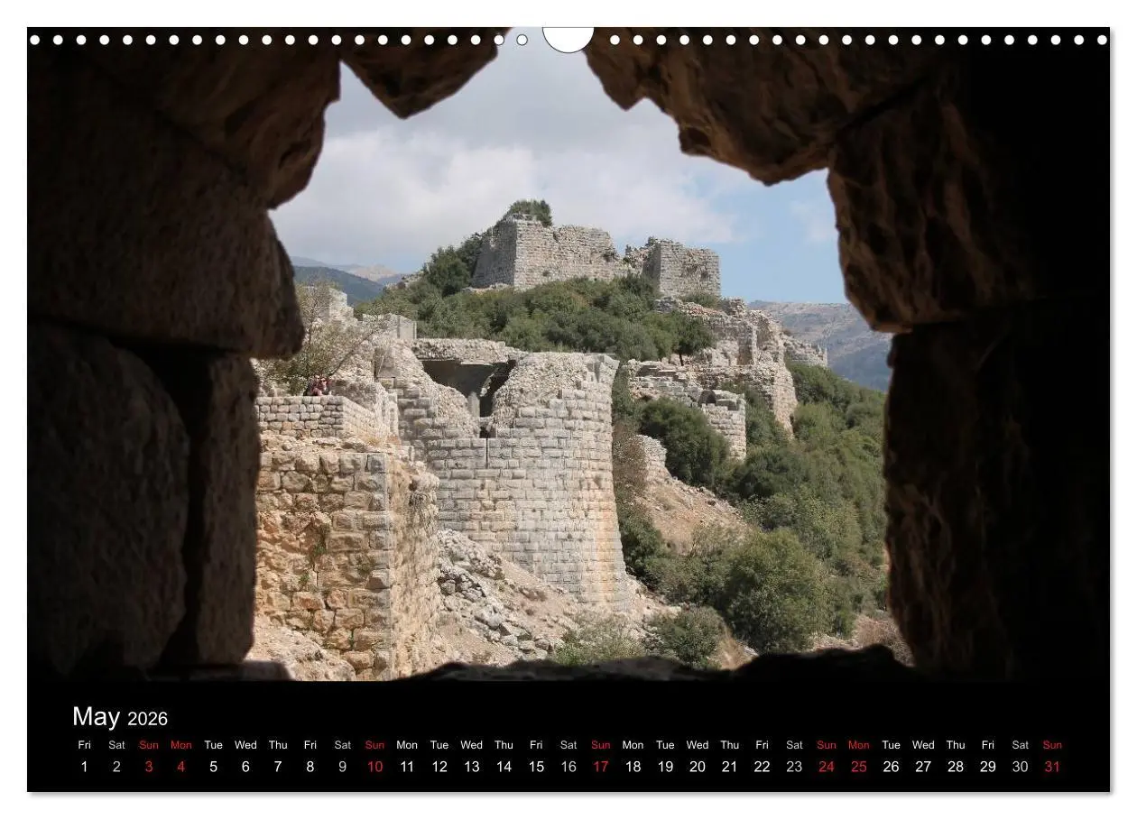 Bild: 9783516576115 | Monuments of Israel 2026 (Wall Calendar 2026 DIN A3 landscape),...