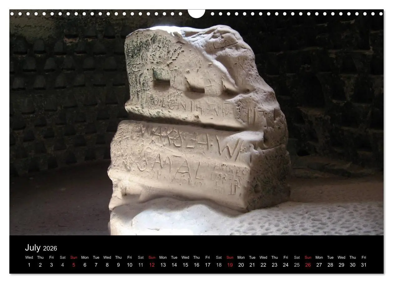 Bild: 9783516576115 | Monuments of Israel 2026 (Wall Calendar 2026 DIN A3 landscape),...