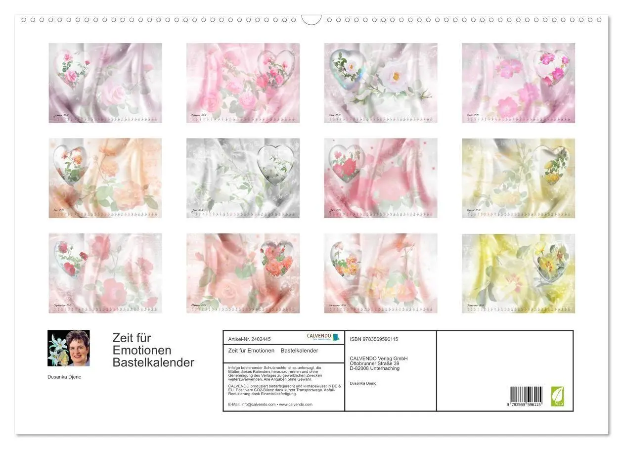 Bild: 9783569596115 | Zeit für Emotionen Bastelkalender (Wandkalender 2027 DIN A2 quer),...