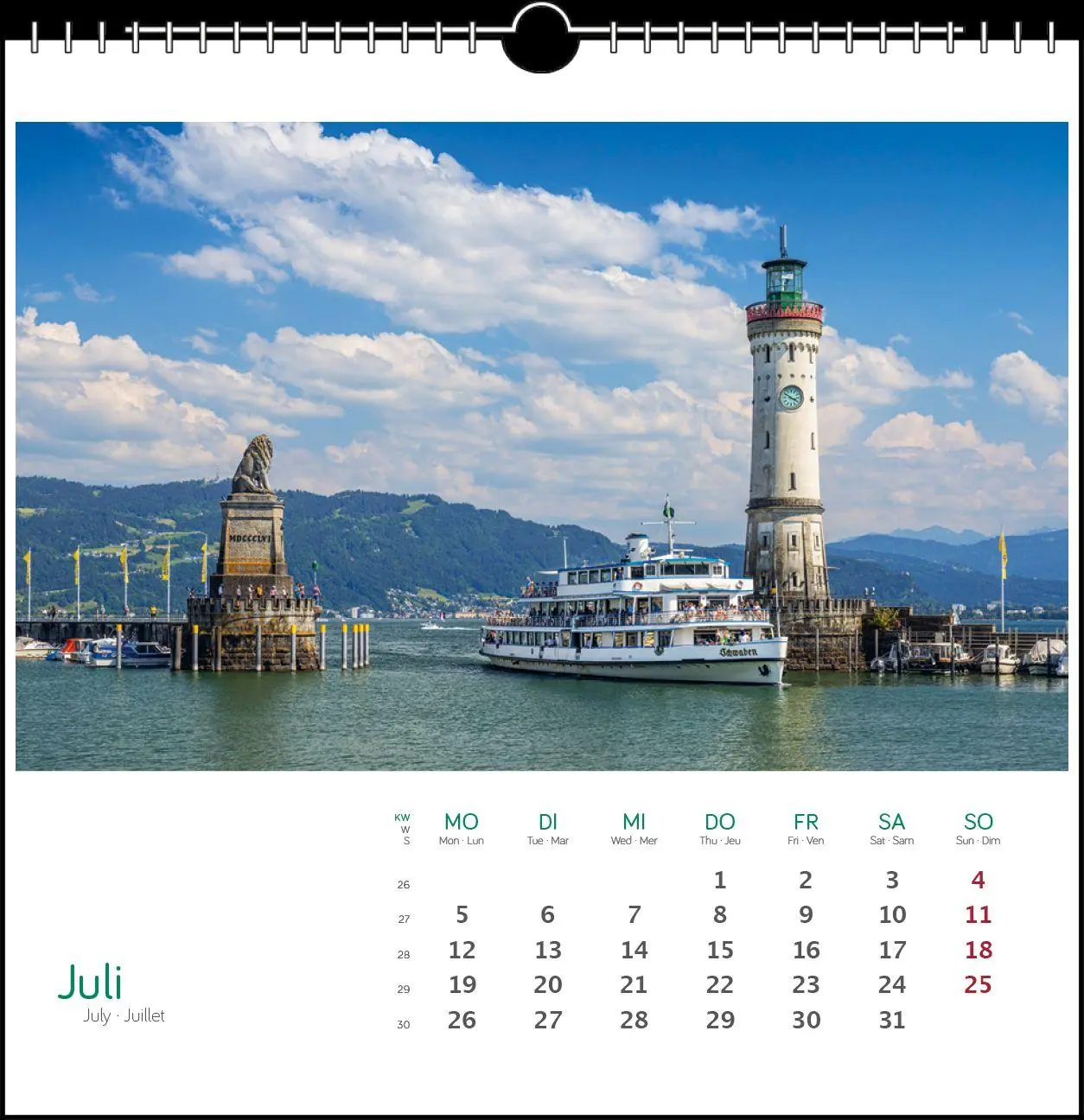 Bild: 9783861926115 | Östlicher Bodensee 2027 | Postkarten-Tischkalender | Fotografen | 2027