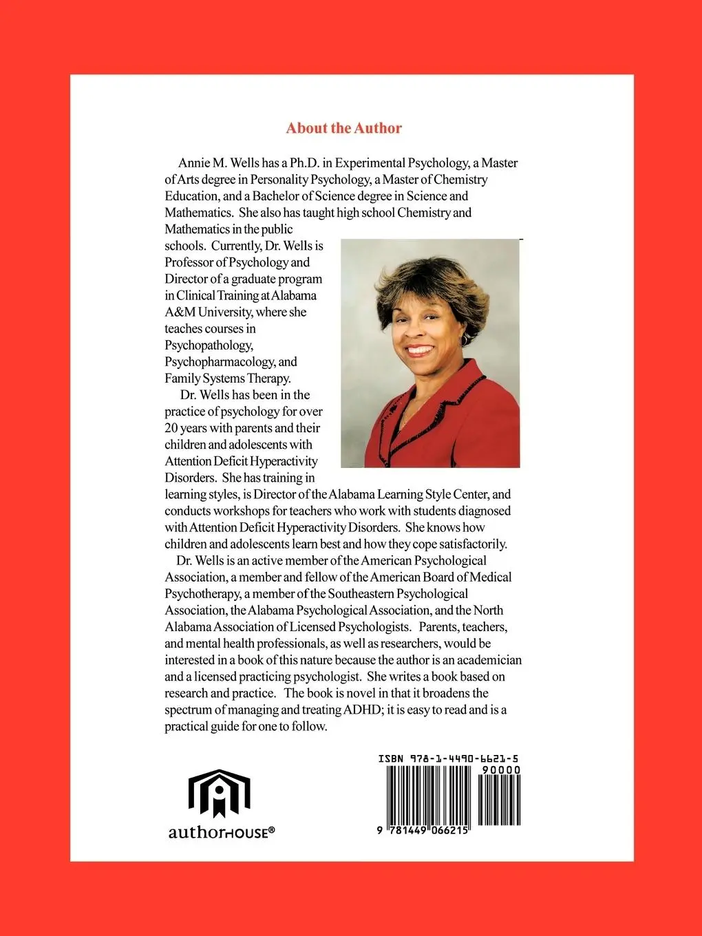 Rückseite: 9781449066215 | A Multi-Modal Approach to Address ADHD | A Non-Drug Emphasis | Wells