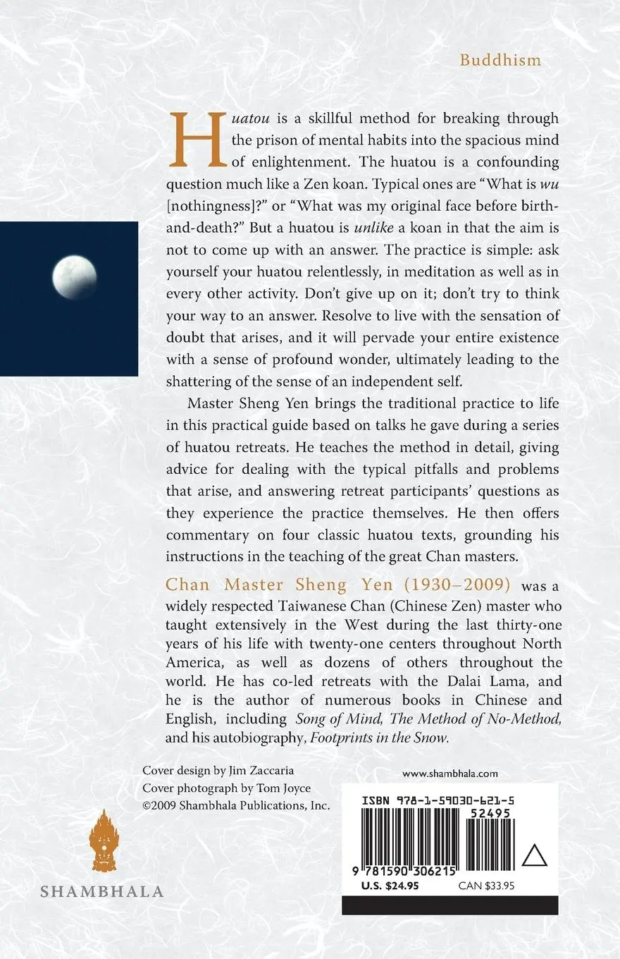 Rückseite: 9781590306215 | Shattering the Great Doubt | The Chan Practice of Huatou | Yen (u. a.)