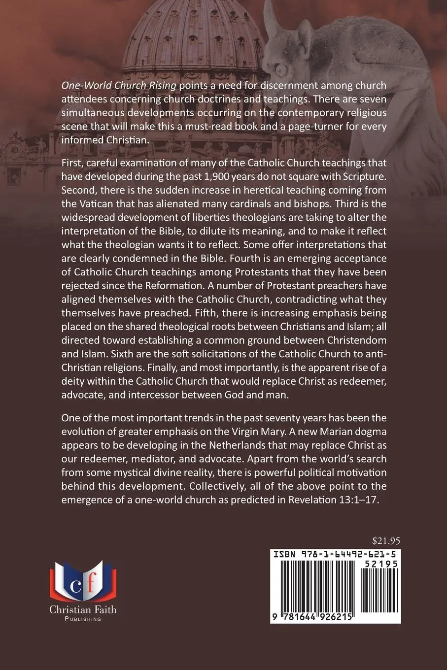 Rückseite: 9781644926215 | One-World Church Rising | Harold Eriksen | Taschenbuch | Englisch