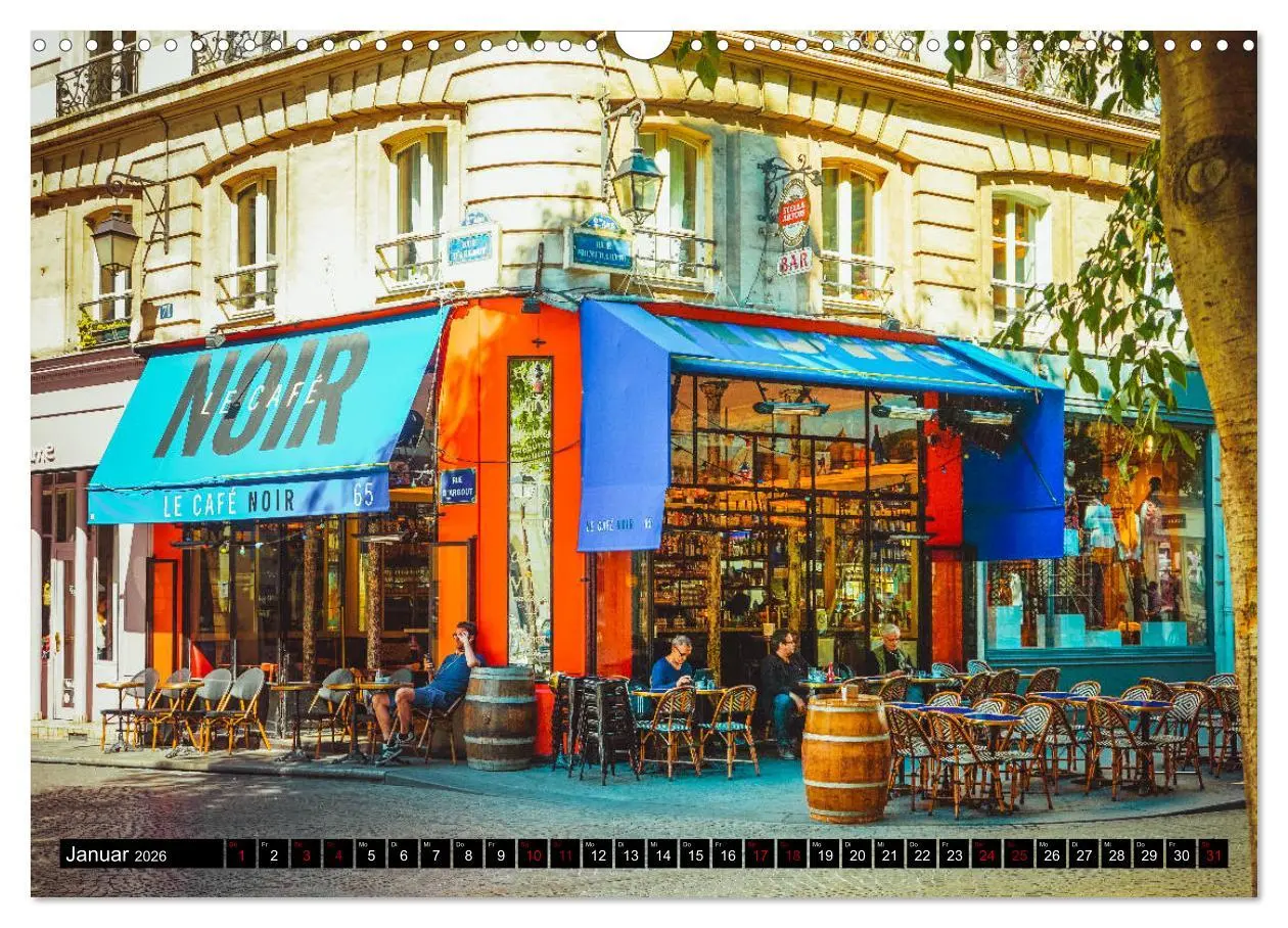 Bild: 9783457856215 | Paris Bistros (Wandkalender 2026 DIN A3 quer), CALVENDO Monatskalender