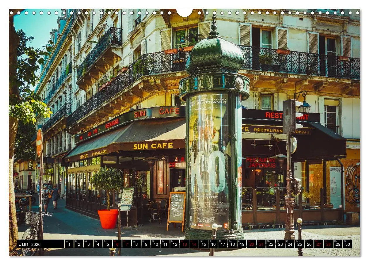 Bild: 9783457856215 | Paris Bistros (Wandkalender 2026 DIN A3 quer), CALVENDO Monatskalender