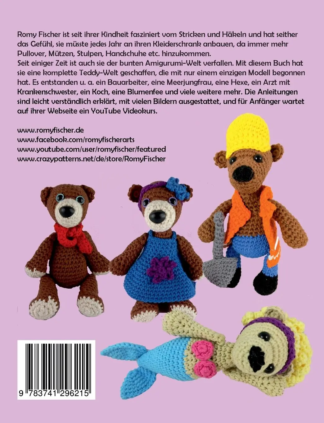 Rückseite: 9783741296215 | Amigurumi Factory | Band 2: Teddys häkeln | Romy Fischer | Taschenbuch