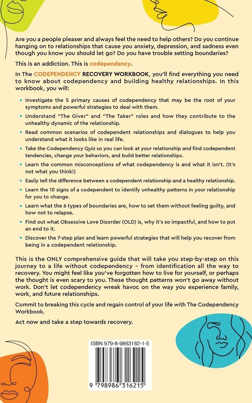 Rückseite: 9798986316215 | Codependency Recovery Workbook | Linda Hill | Taschenbuch | Englisch