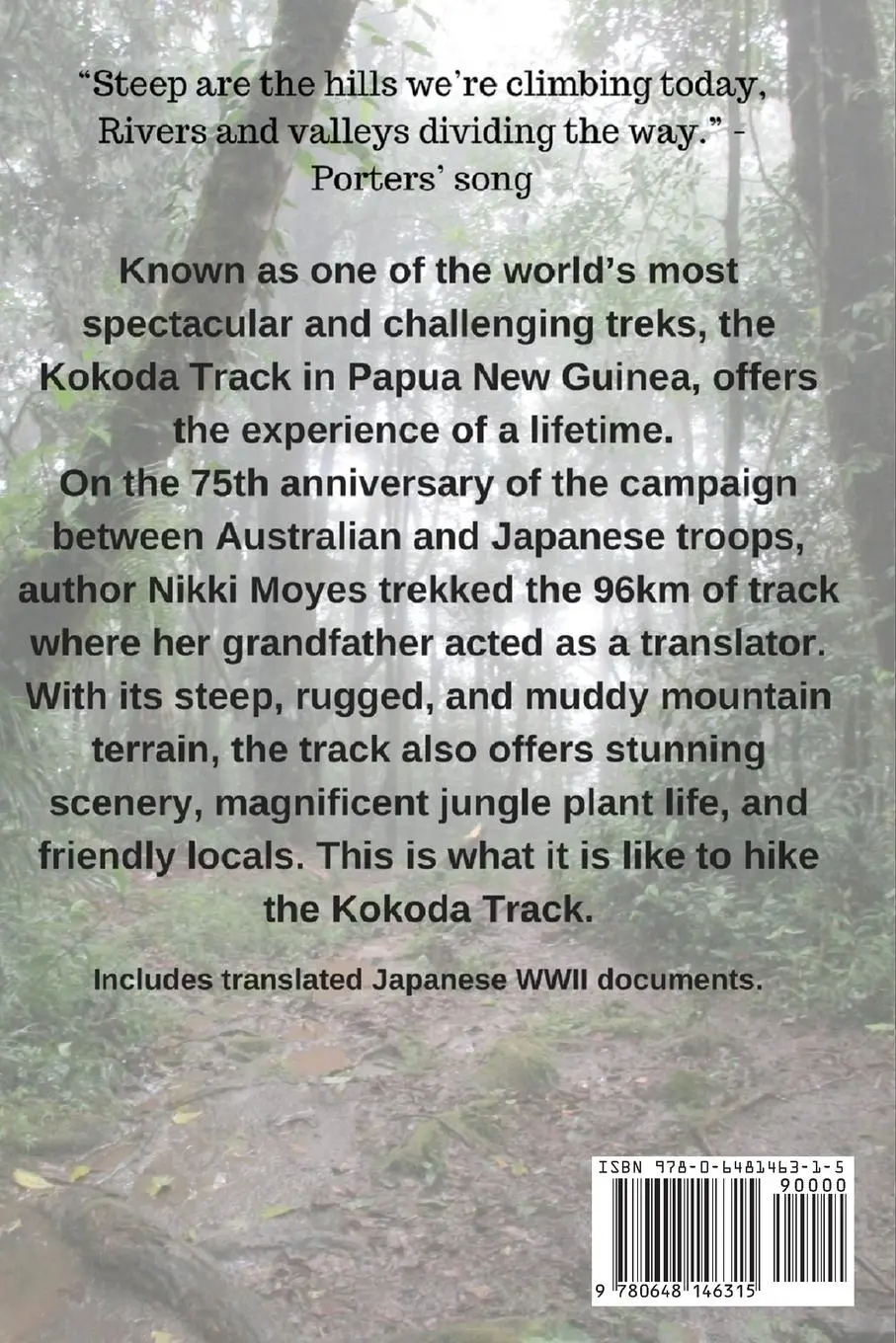Rückseite: 9780648146315 | Kokoda Trek | 75th Anniversary | Nikki Moyes | Taschenbuch | Englisch