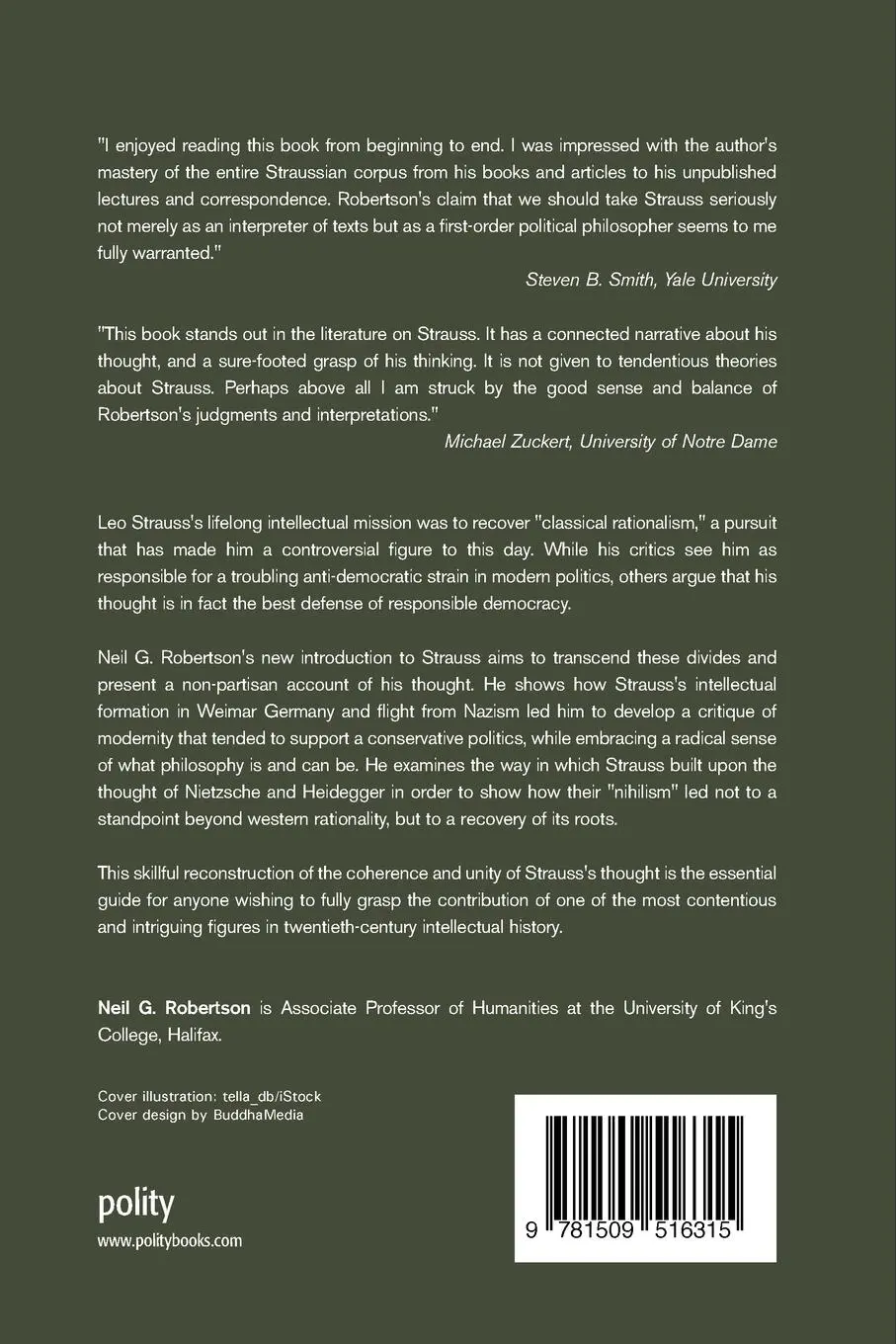 Rückseite: 9781509516315 | Leo Strauss | An Introduction | Neil G. Robertson | Taschenbuch | 2021
