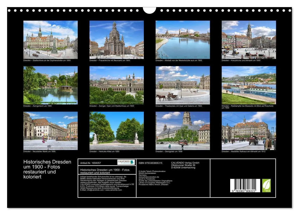 Bild: 9783383806315 | Historisches Dresden um 1900 - Fotos restauriert und koloriert...