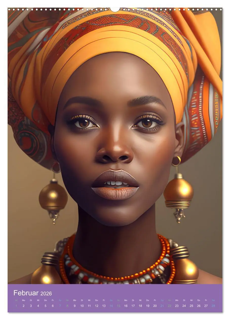 Bild: 9783516316315 | Afrikanische Frauen - Portraits im Stil der afrikanischen Kultur...